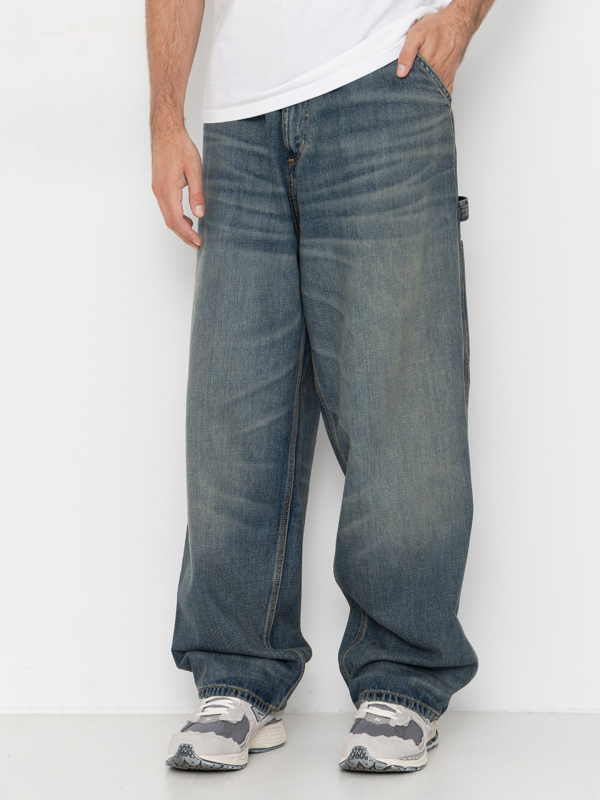 Pantaloni Carhartt WIP OG Single Knee (blue/worn used wash)