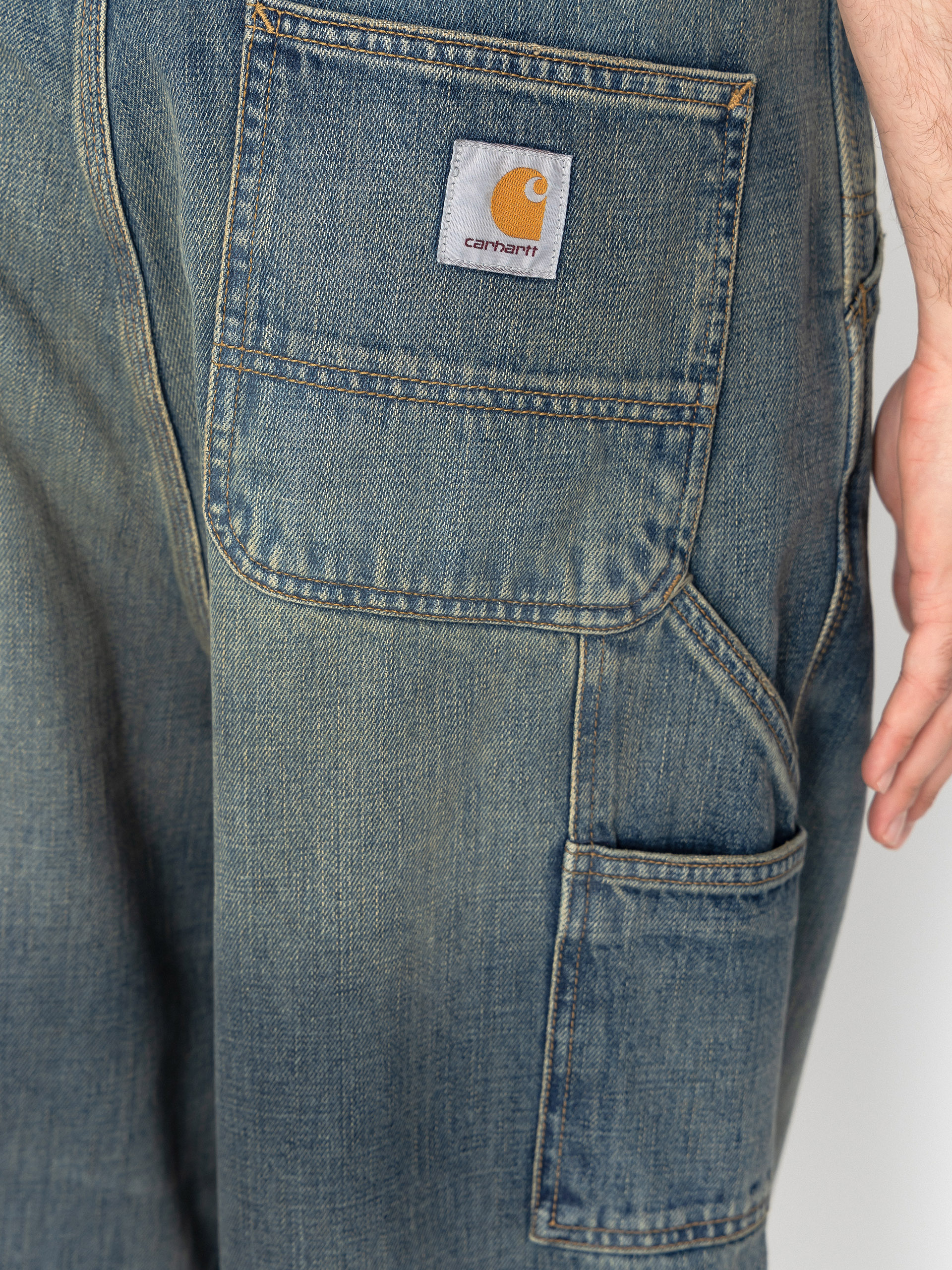 Pantaloni Carhartt WIP OG Single Knee (blue/worn used wash)