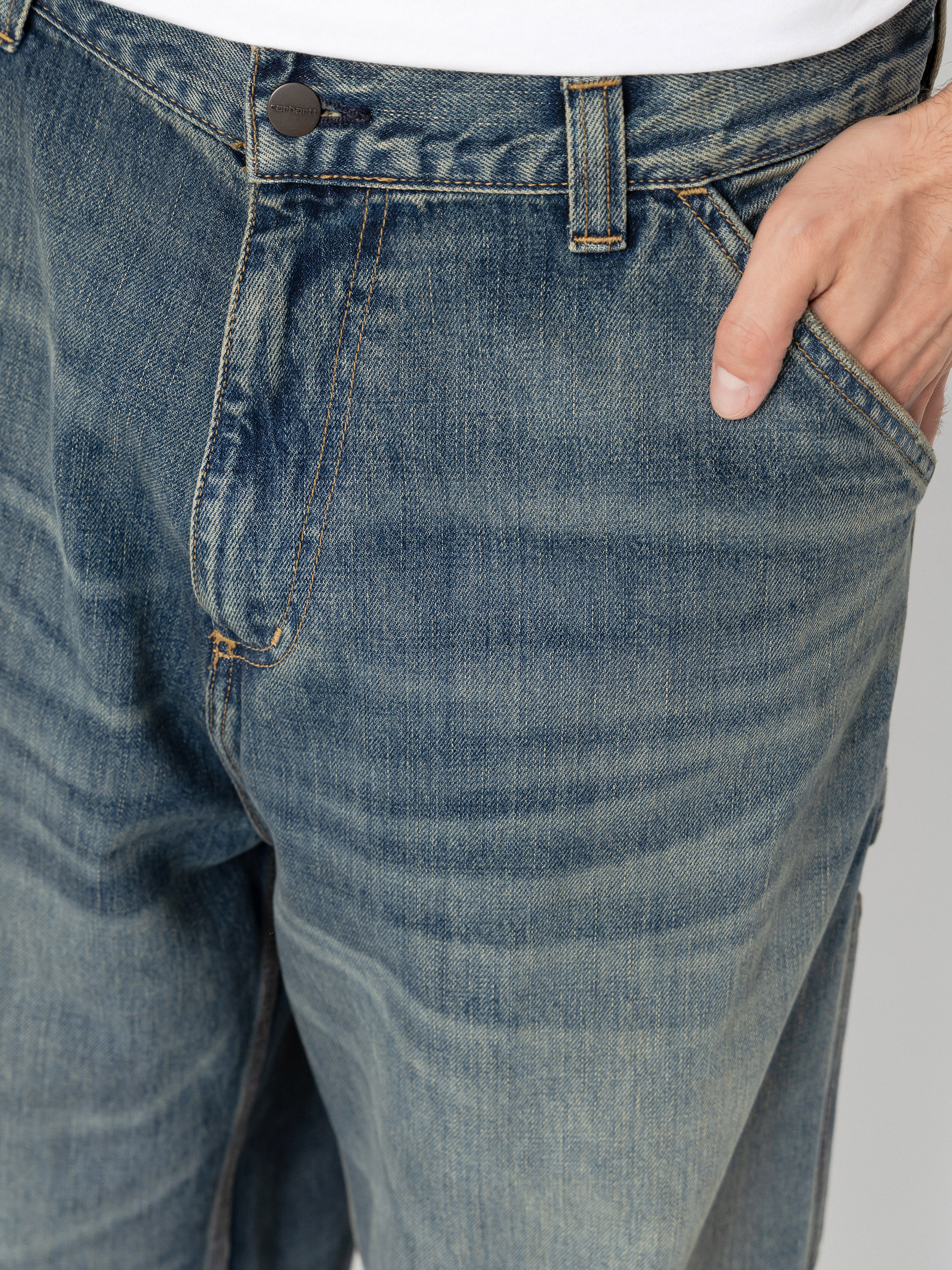 Pantaloni Carhartt WIP OG Single Knee (blue/worn used wash)