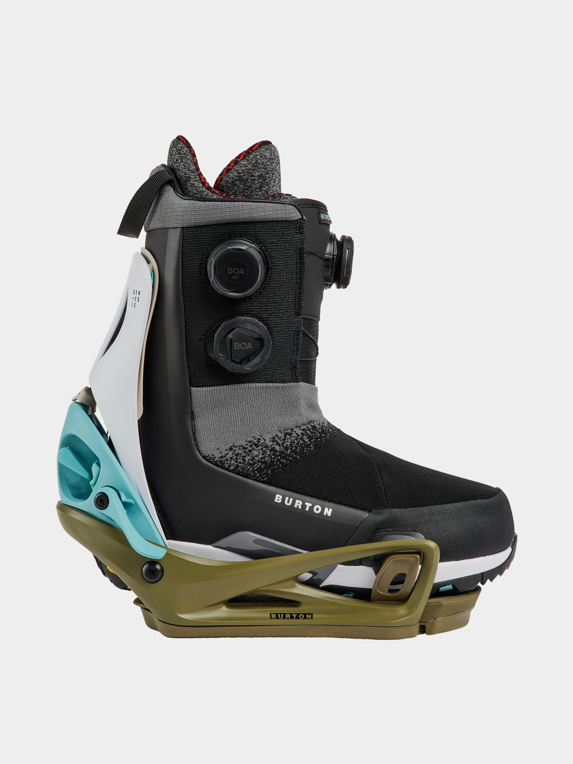 Pentru bărbați Legături pentru snowboard Burton Step On Genesis Re:Flex (white/dried moss)