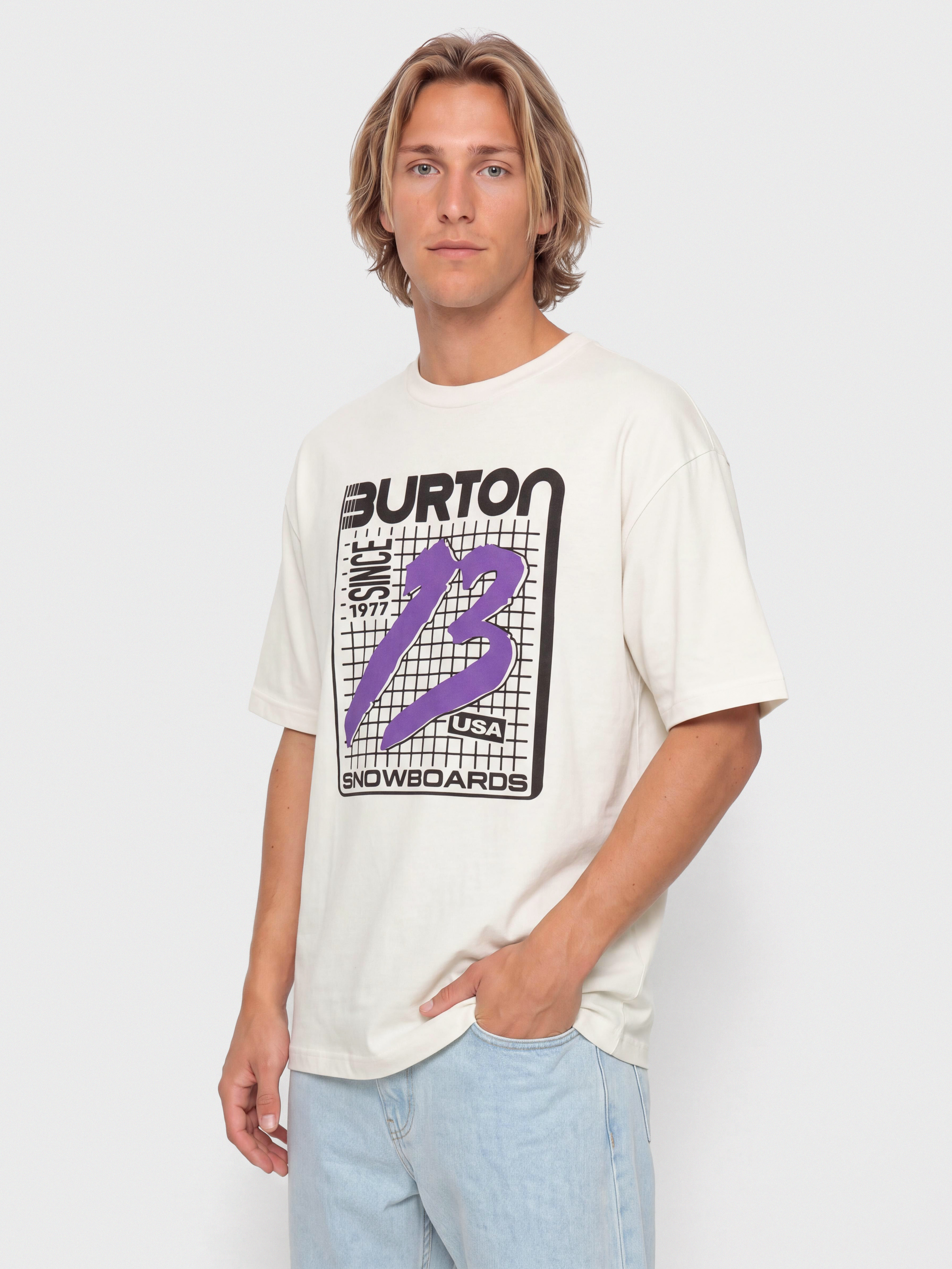 Tricou Burton X Zeb Standard (stout white)