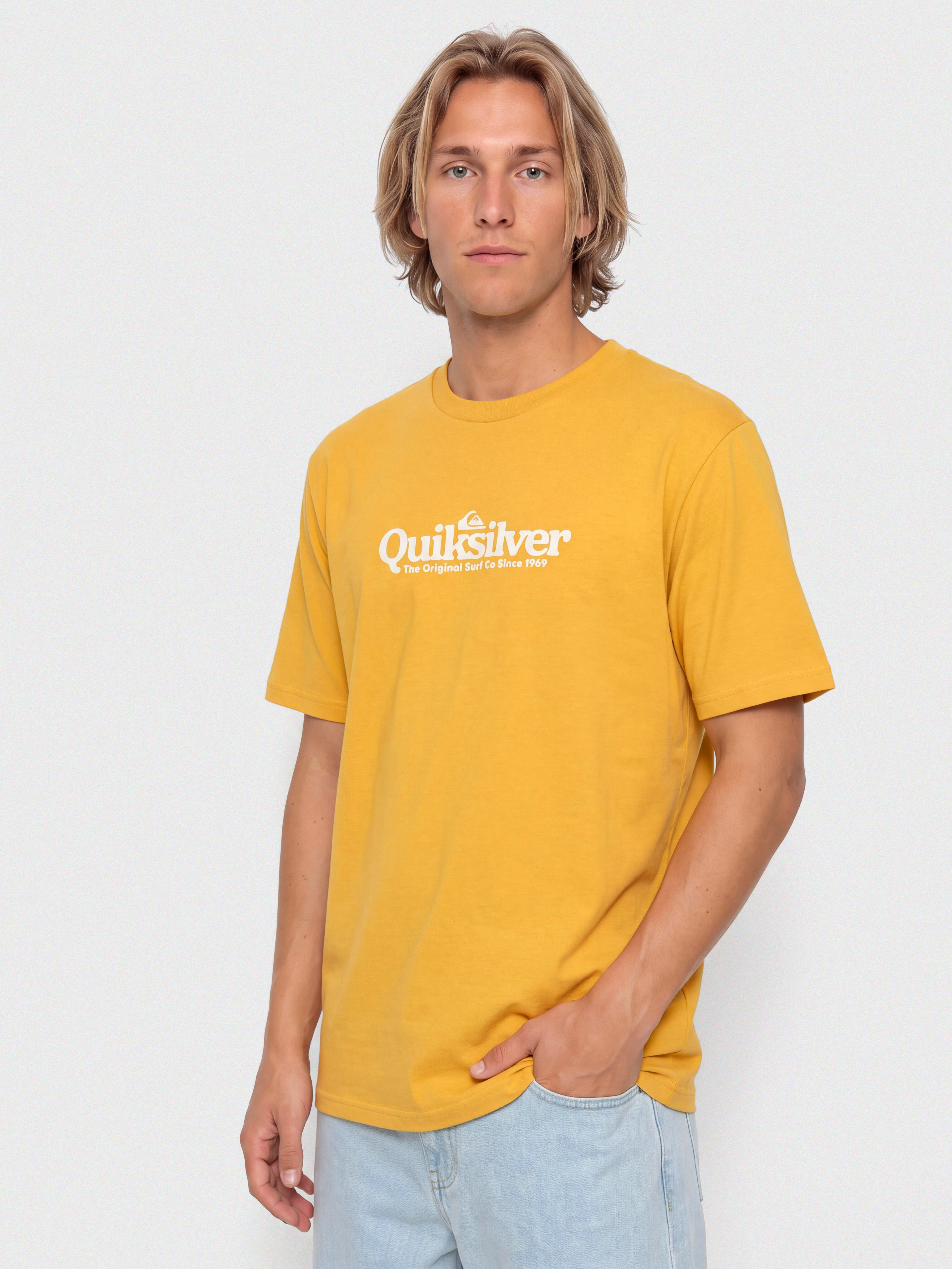 Tricou Quiksilver Fineline (mineral yellow)