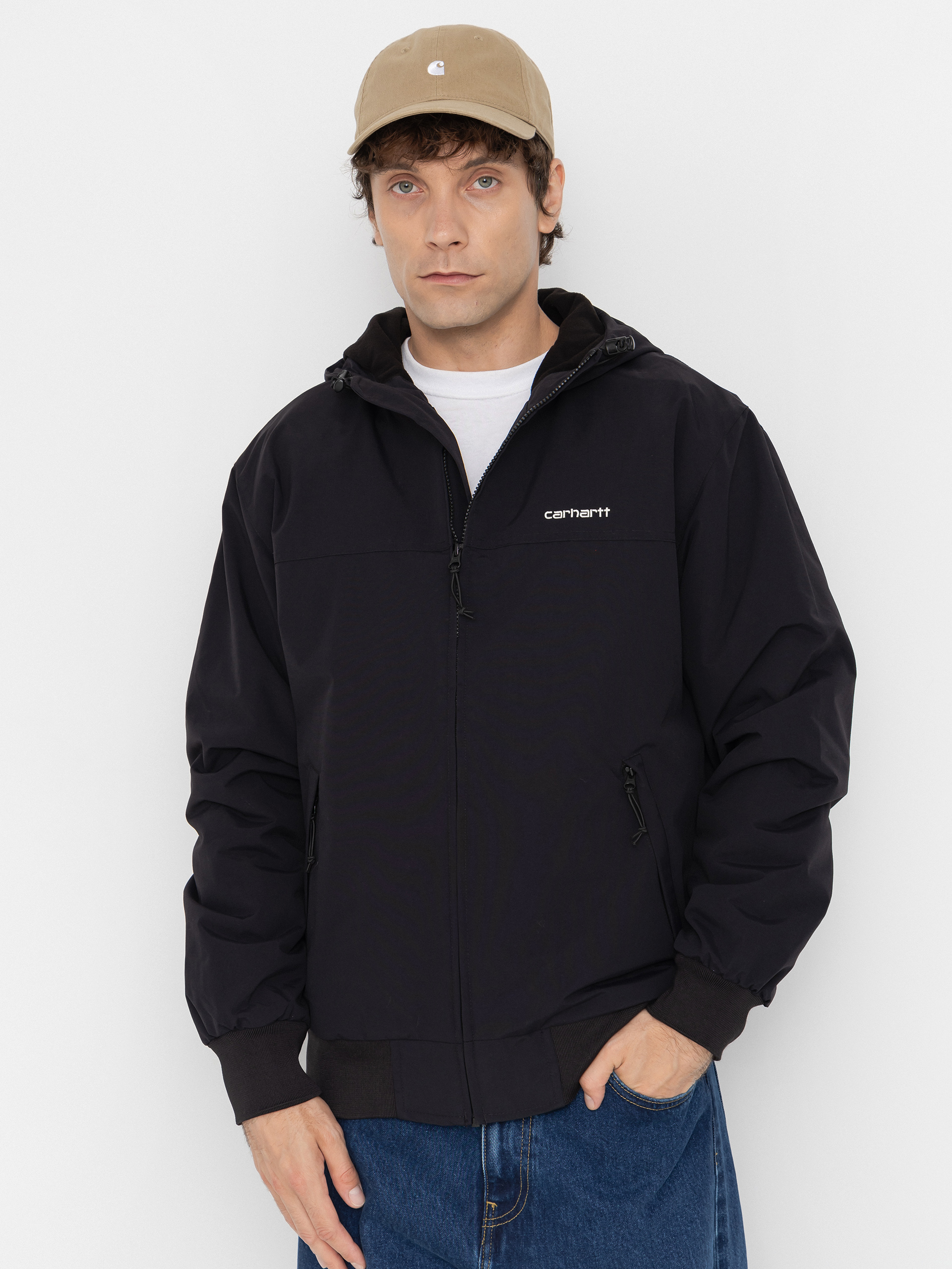Geacă Carhartt WIP Sail (black/white)