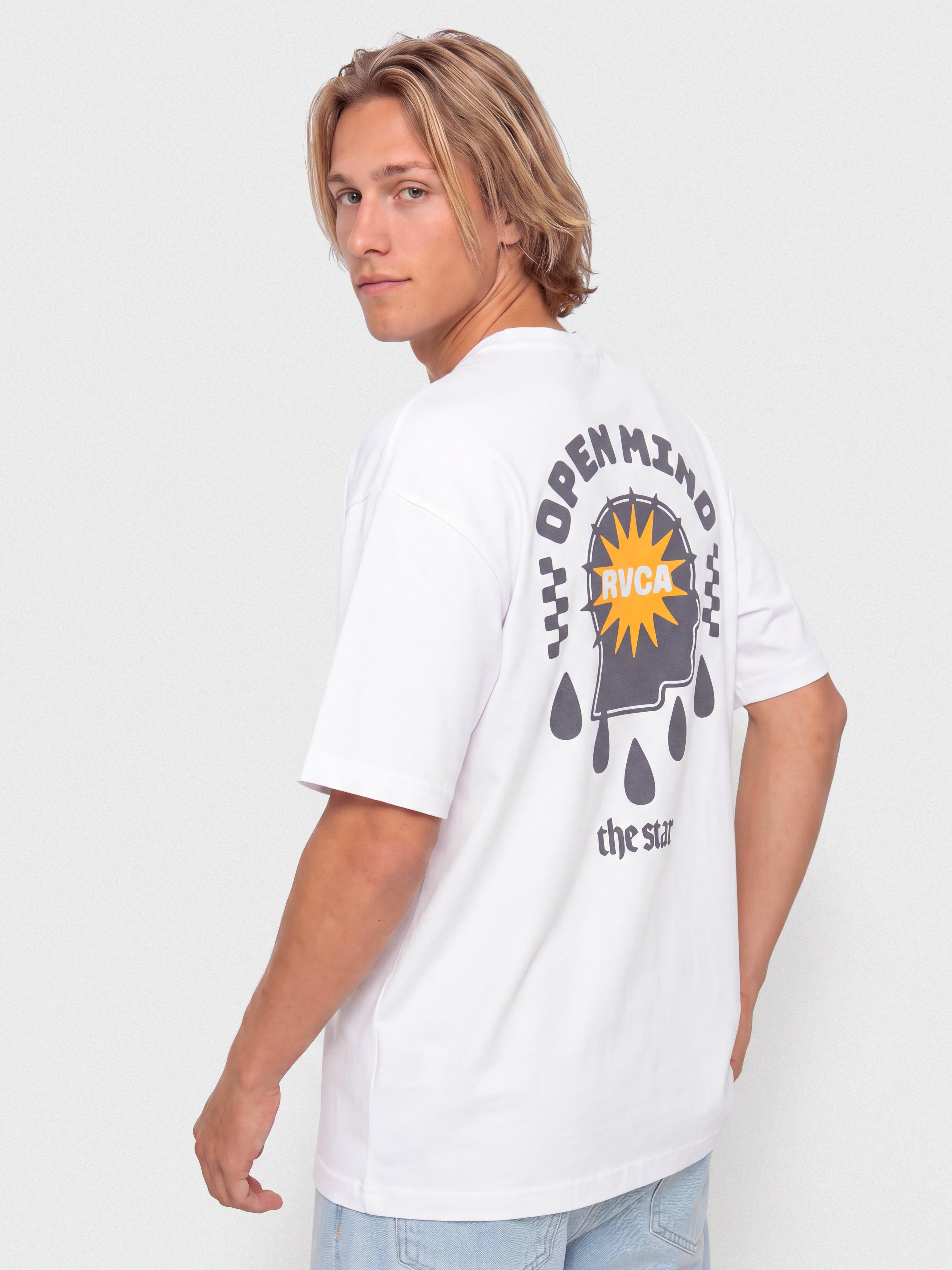 Tricou RVCA The Stars (white)