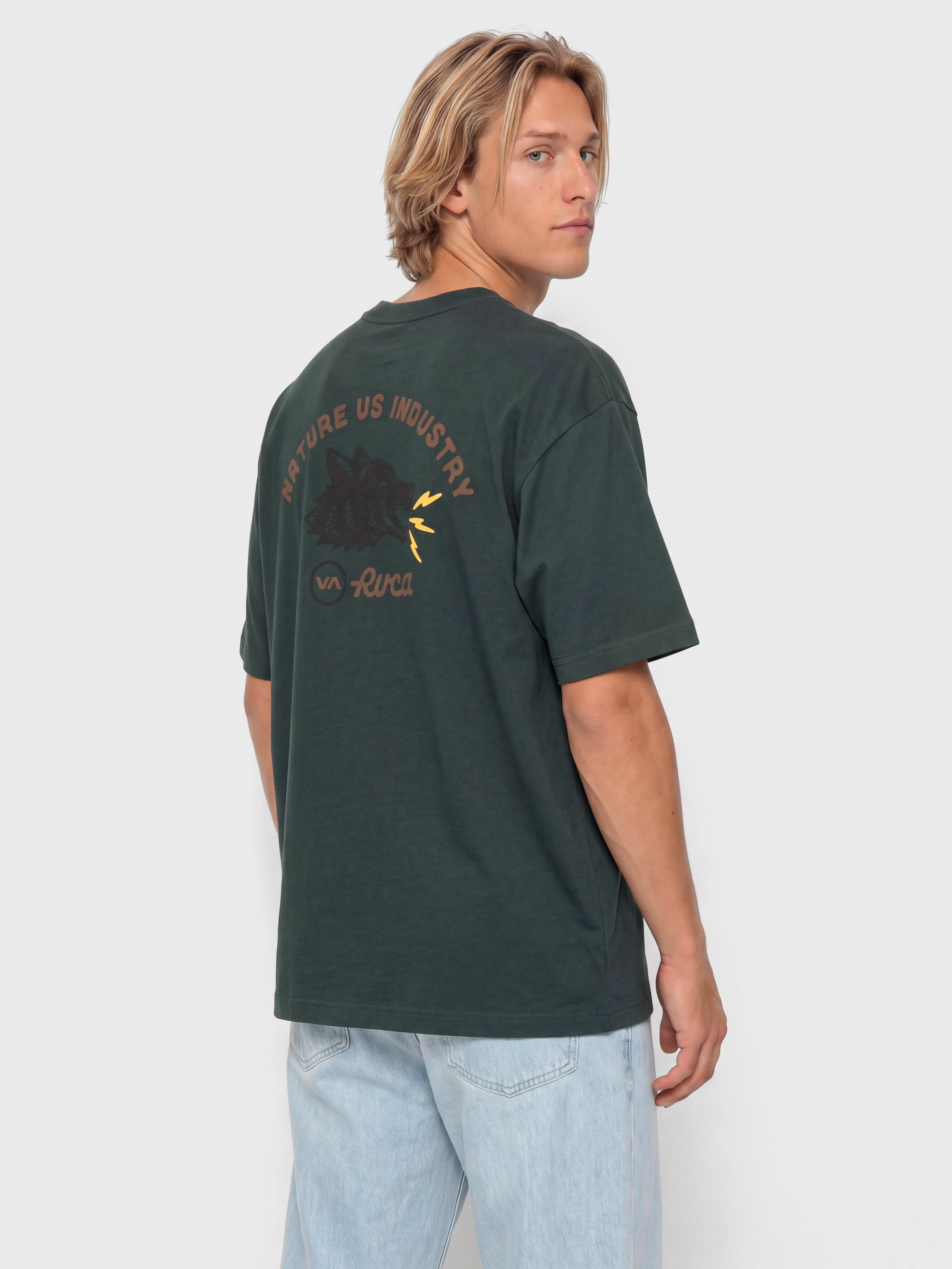 Tricou RVCA Steadfast (hunter green)