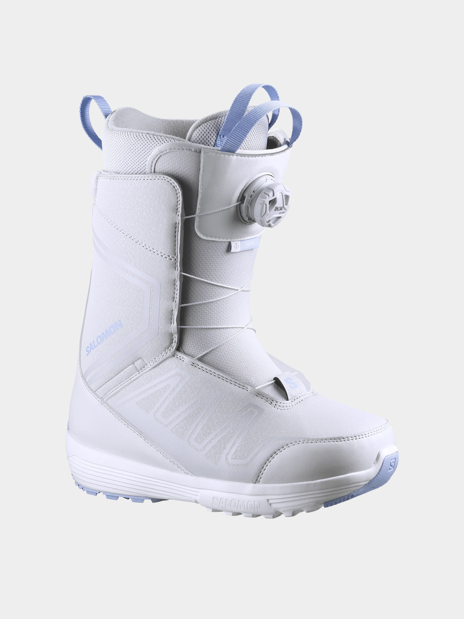 Pentru femei Încălțăminte pentru snowboard Salomon Pearl Boa (gray violet/brunnera blue)
