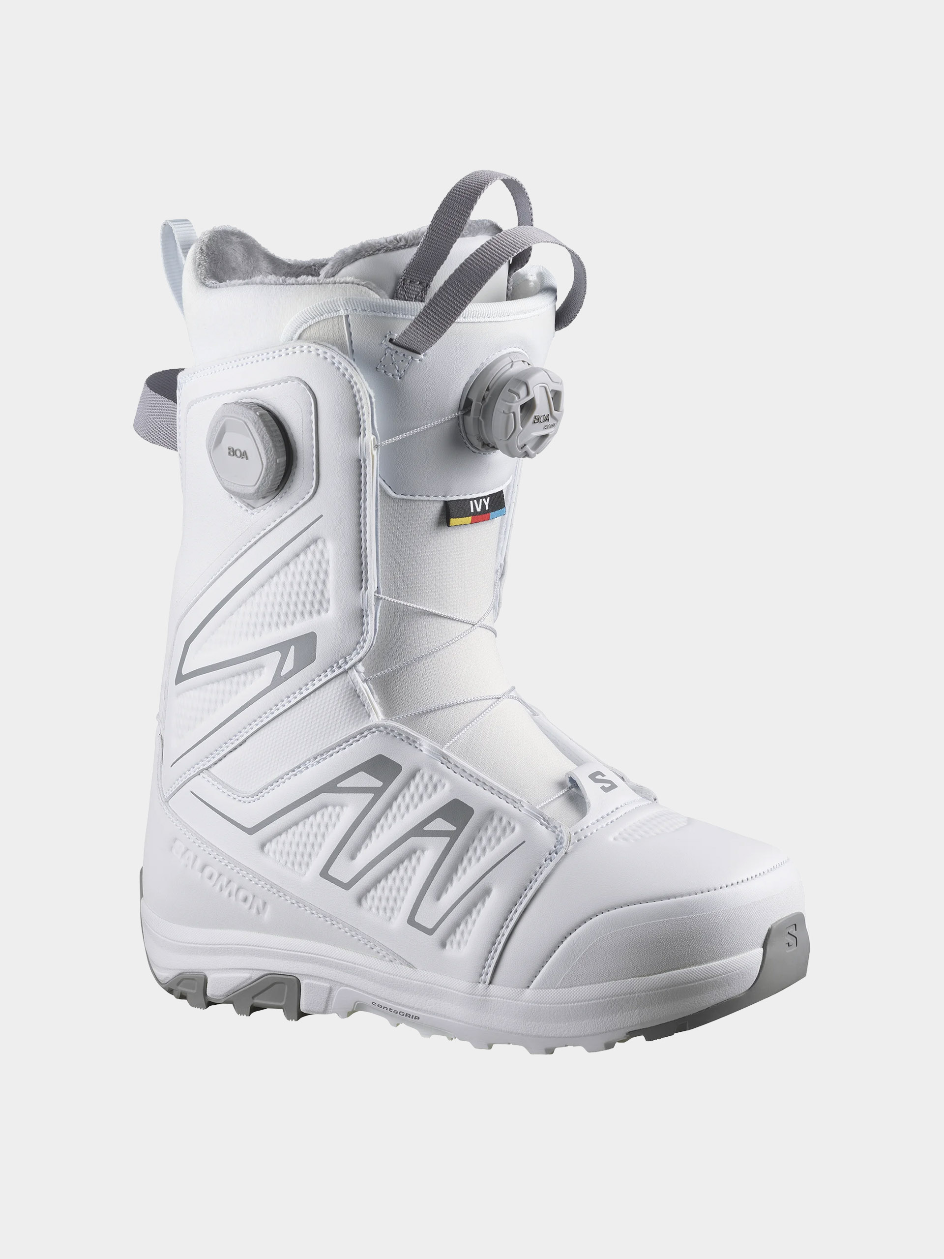 Pentru femei Încălțăminte pentru snowboard Salomon Ivy Boa Sj Boa (white/white)