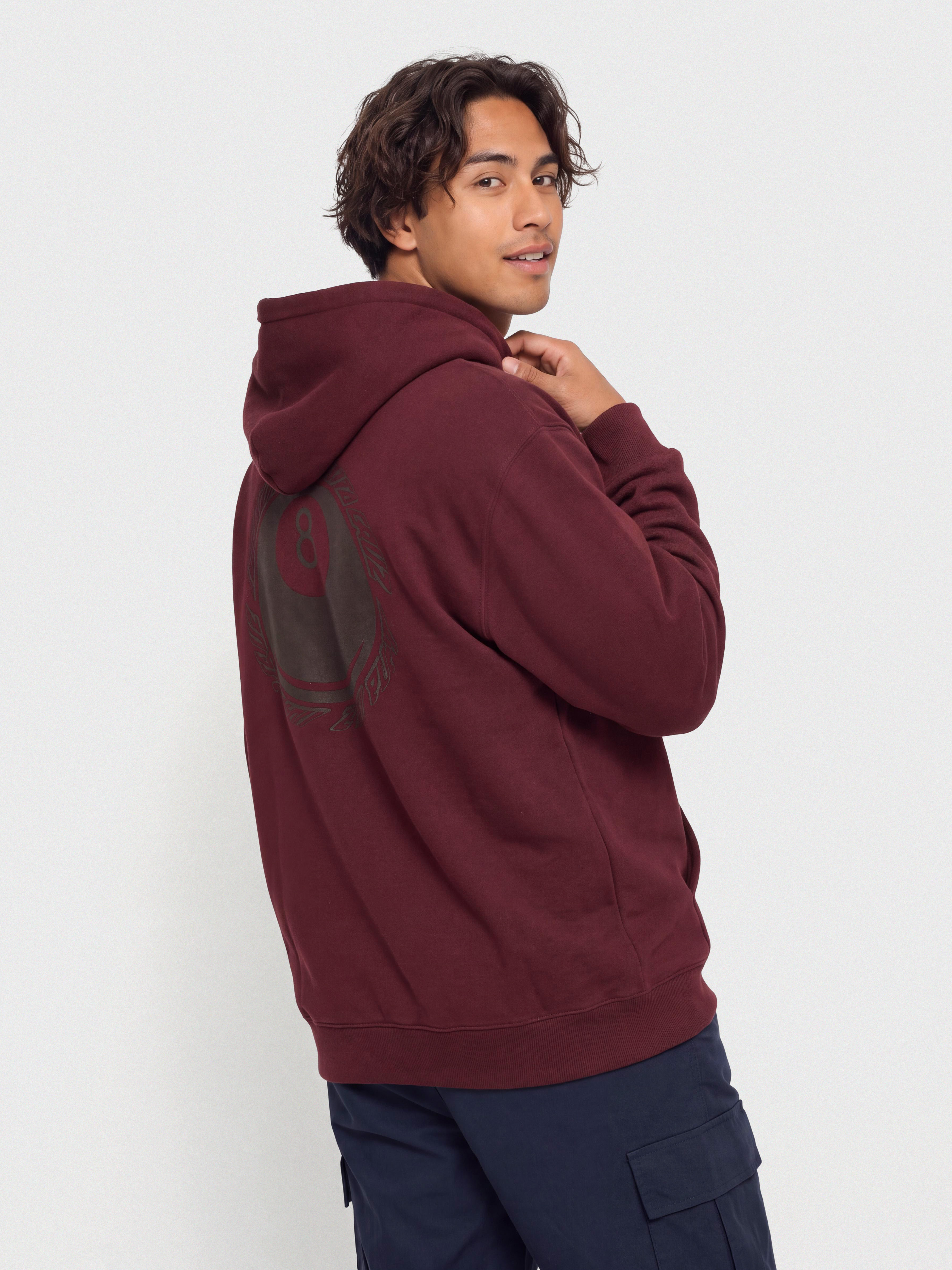 Hanorac cu glugă Santa Cruz Winkowski Hachi Ball HD (dark plum)