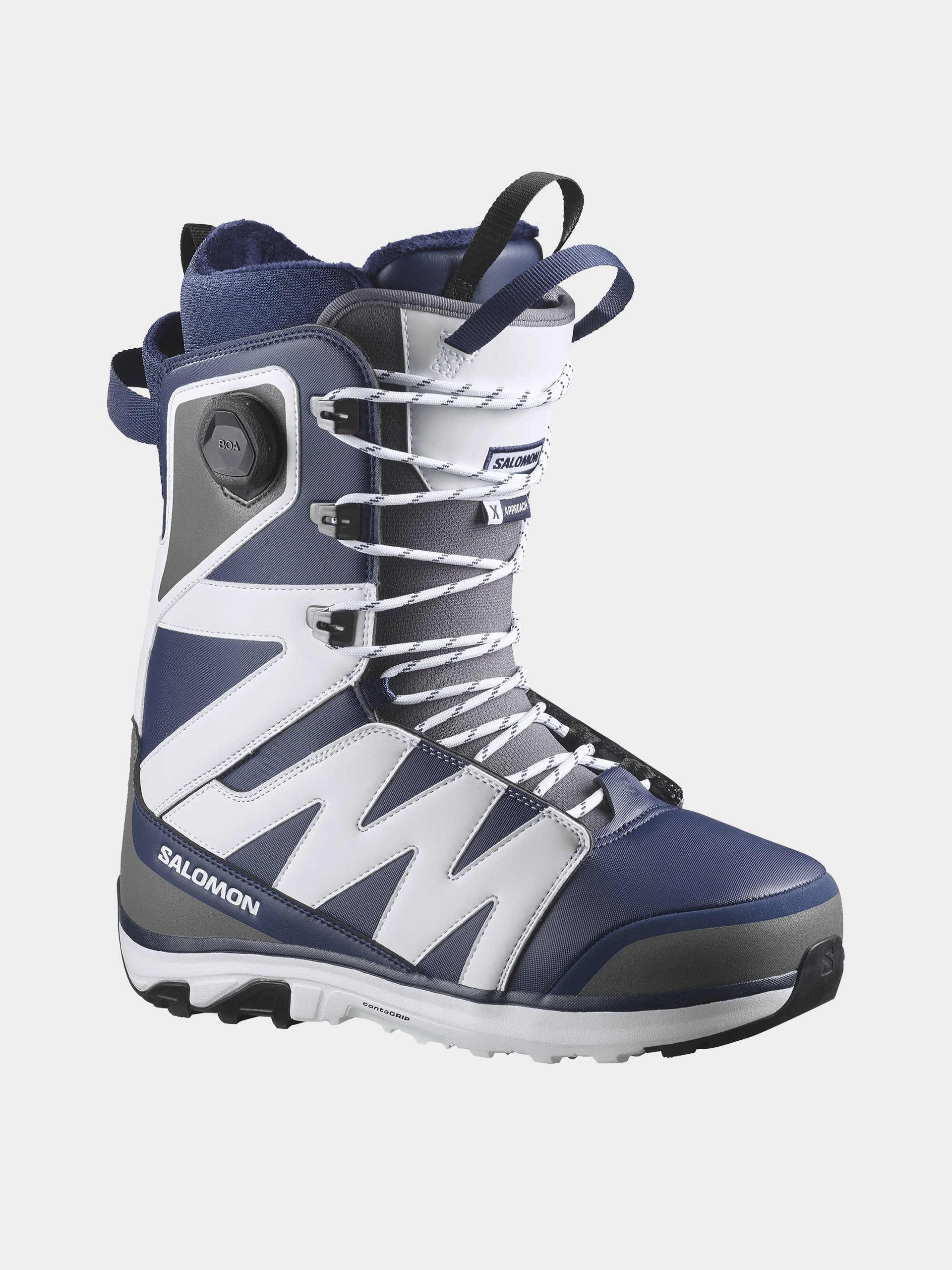 Încălțăminte pentru snowboard Salomon X Approach Lace Sj Boa (naval academy/white)