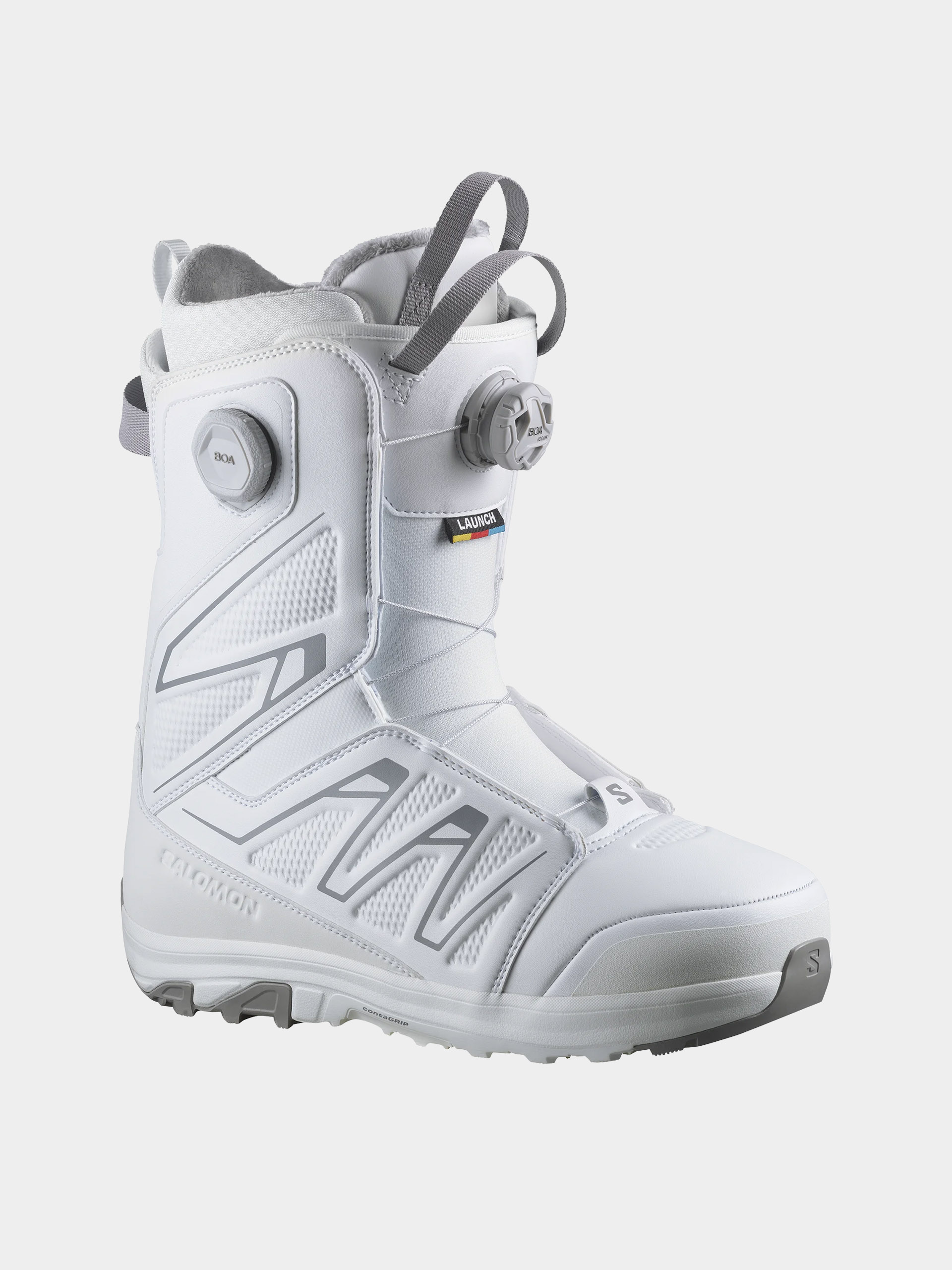 Pentru bărbați Încălțăminte pentru snowboard Salomon Launch Boa Sj (white/white)