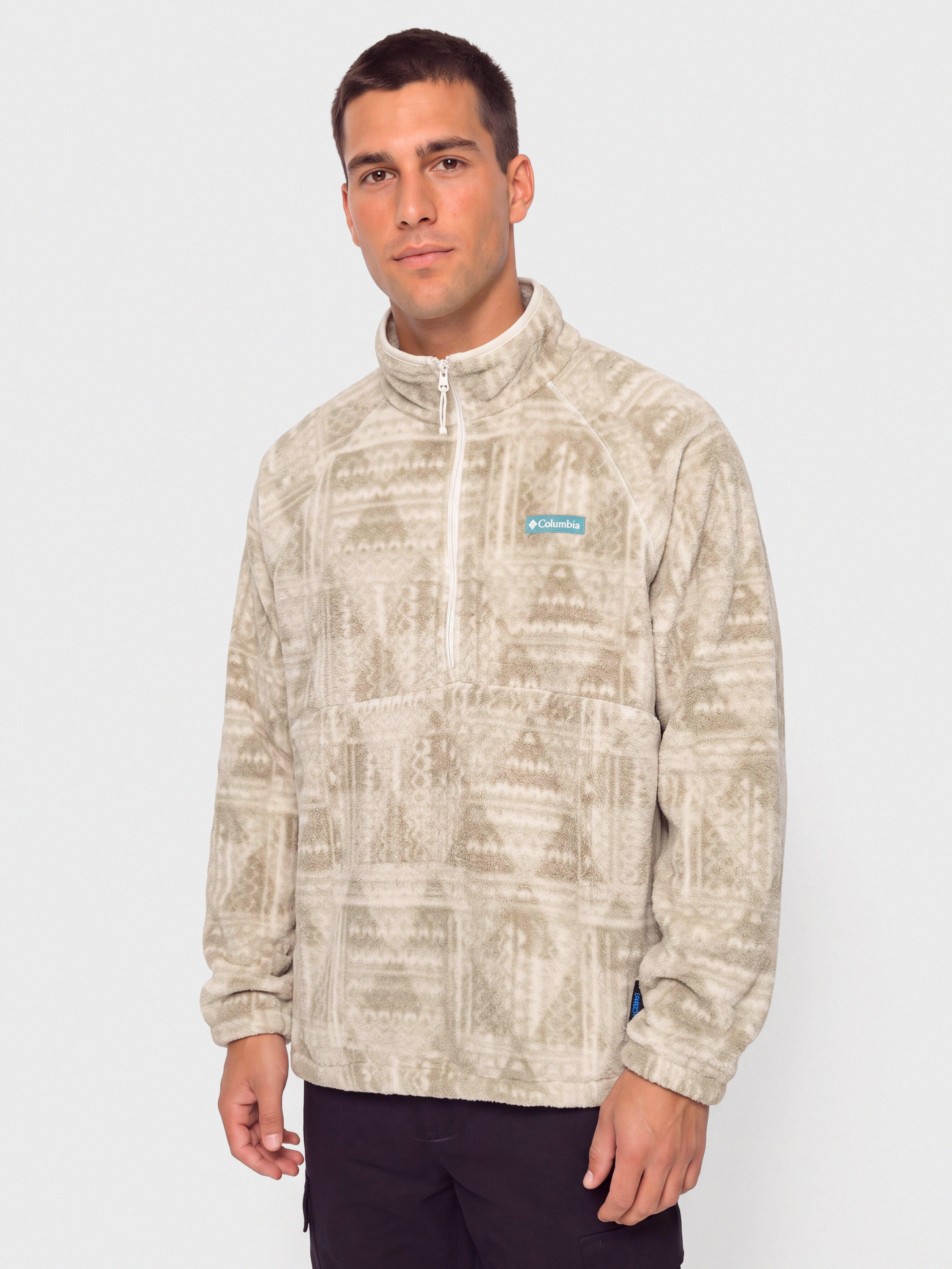 Pentru bărbați Hanorac din fleece Columbia Timber Crest MTR Printed Half Zip (dark stone/geomix)