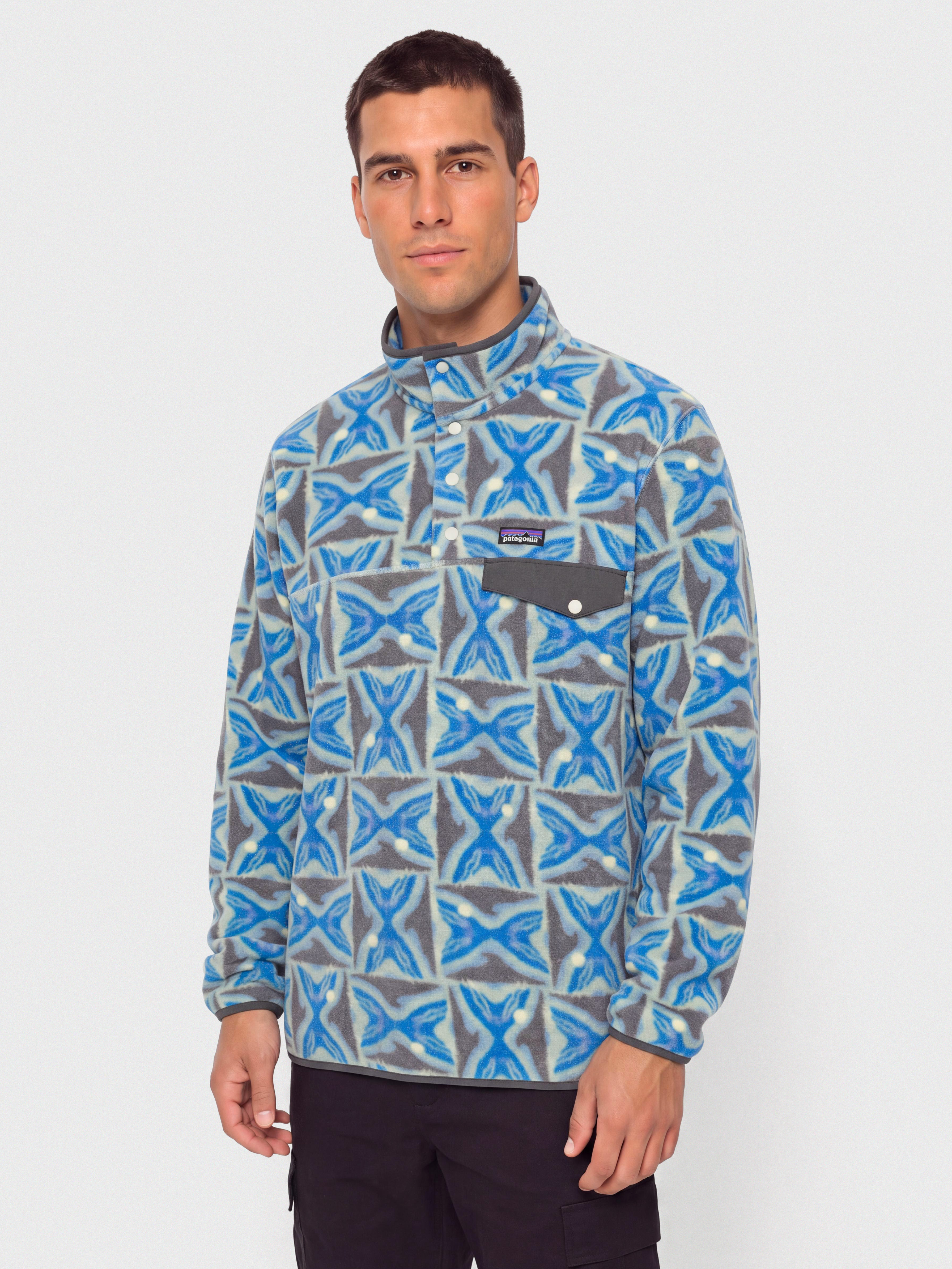 Hanorac din fleece Patagonia LW Synch Snap T (deep freeze forge grey)