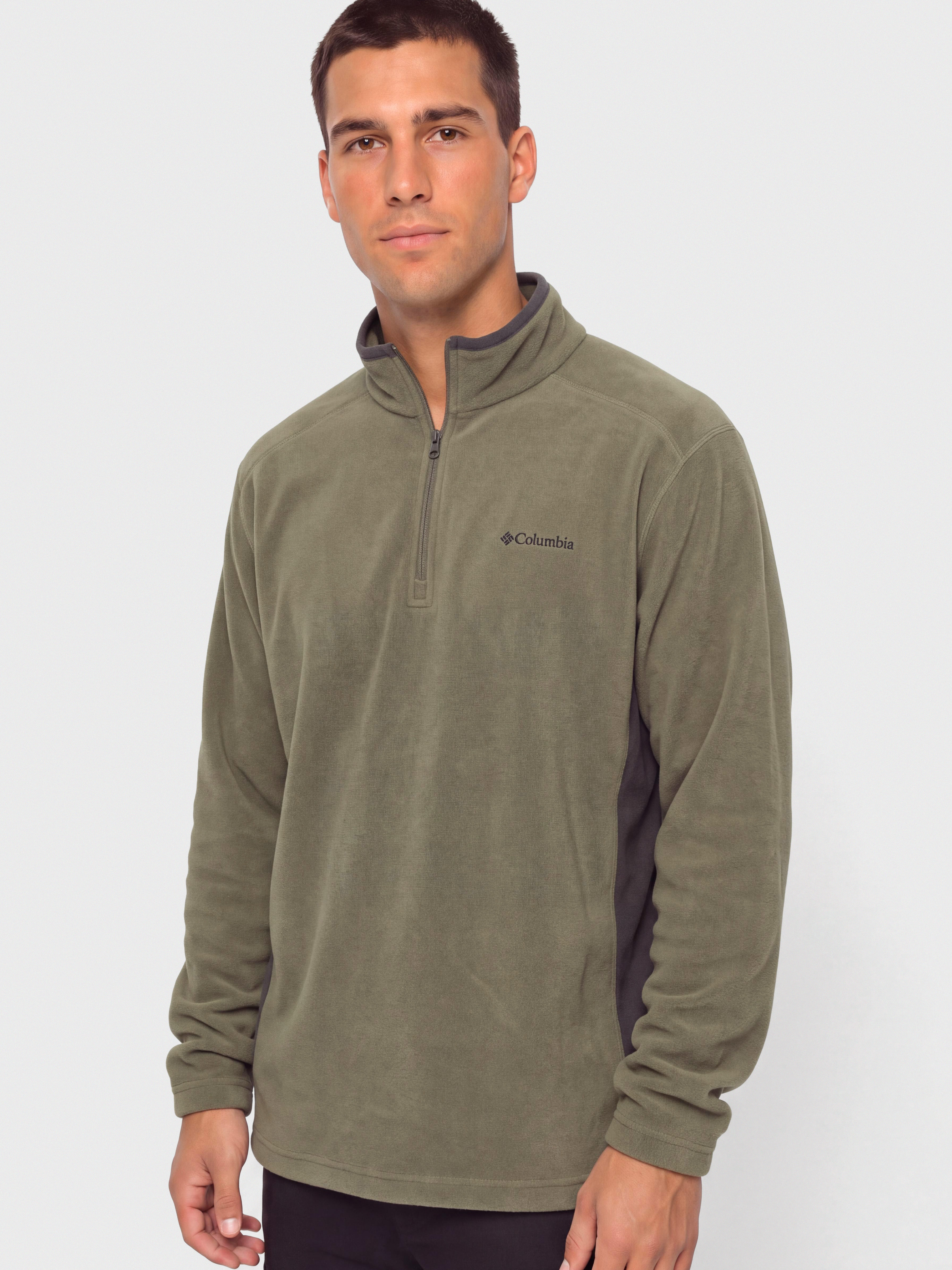 Pentru bărbați Hanorac din fleece Columbia Klamath Range II Half Zip (stone green/shark)