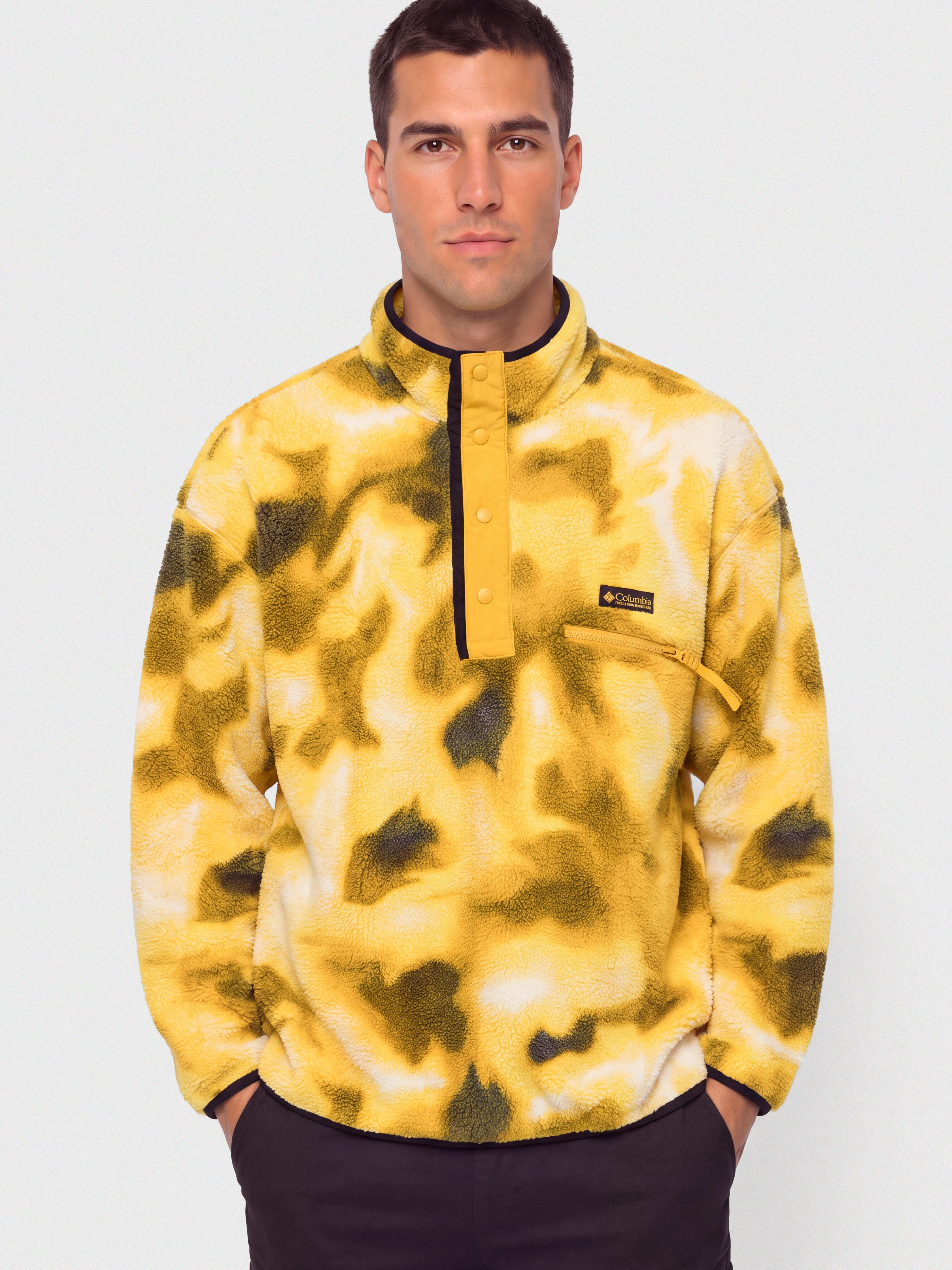 Hanorac din fleece Columbia Helvetia II Printed Half Snap
