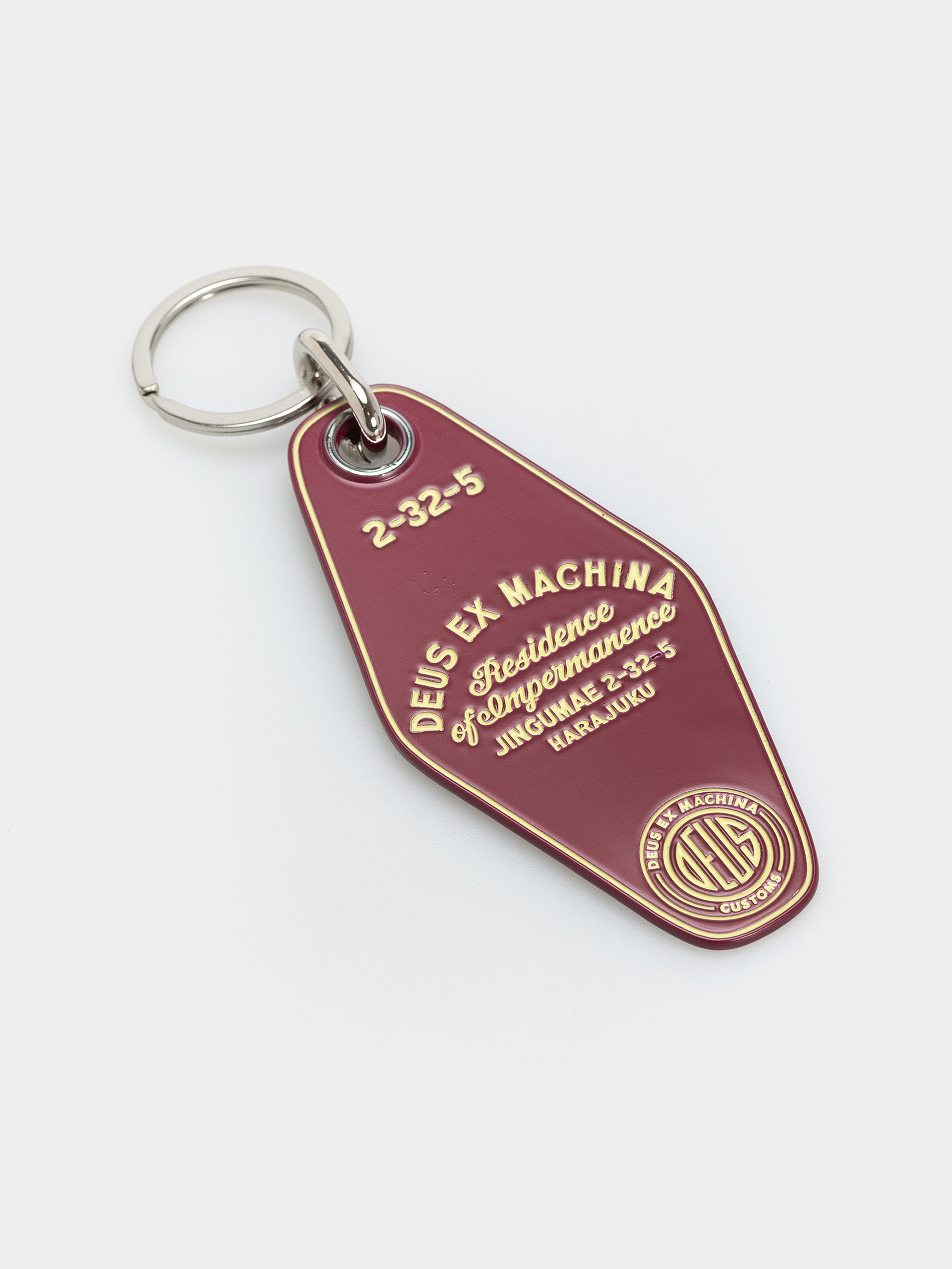 Pozostałe Deus Ex Machina Harajuku Key Tag (burgundy)