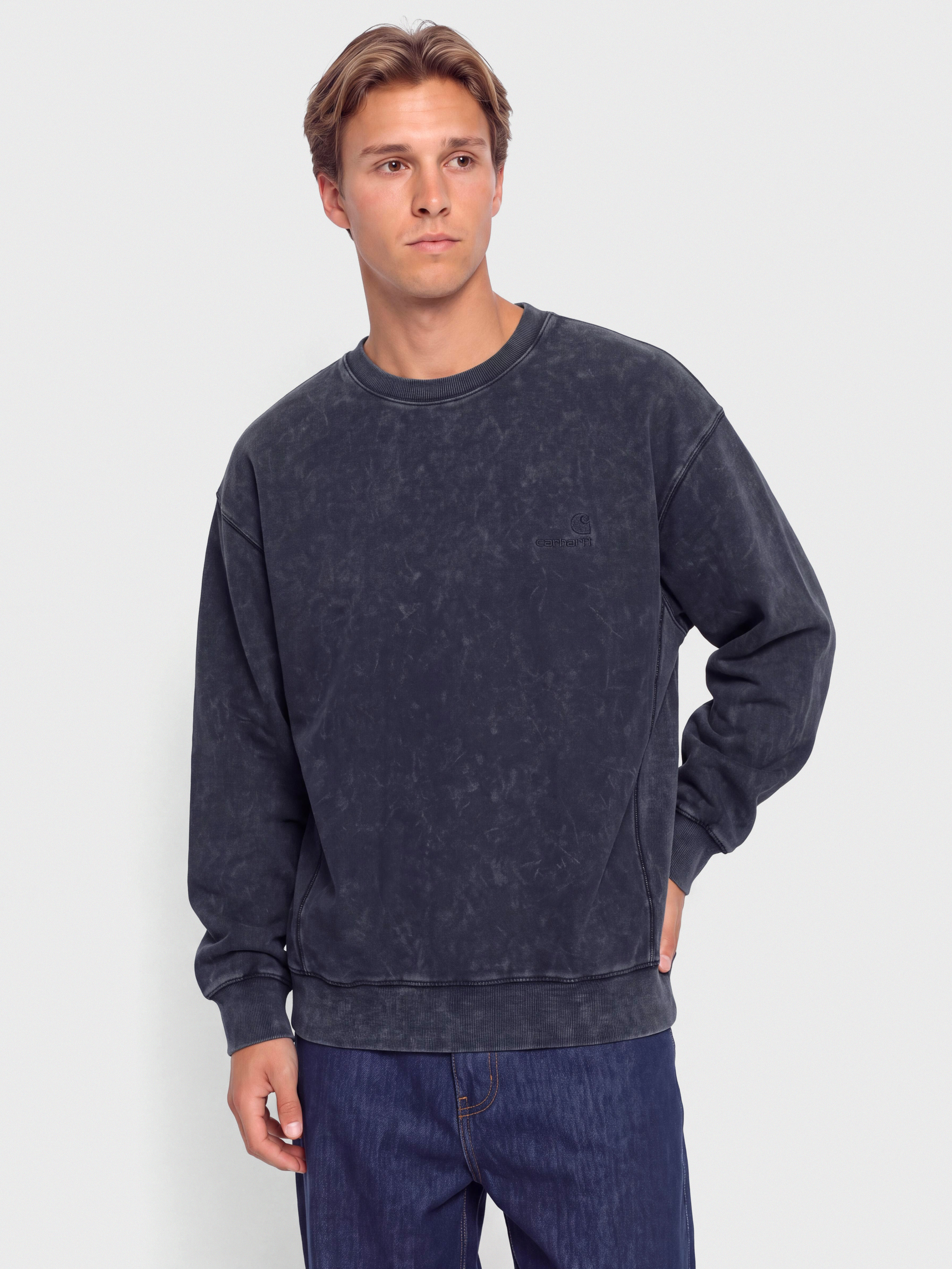 Hanorac Carhartt WIP Lambert (dark navy/moon wash)