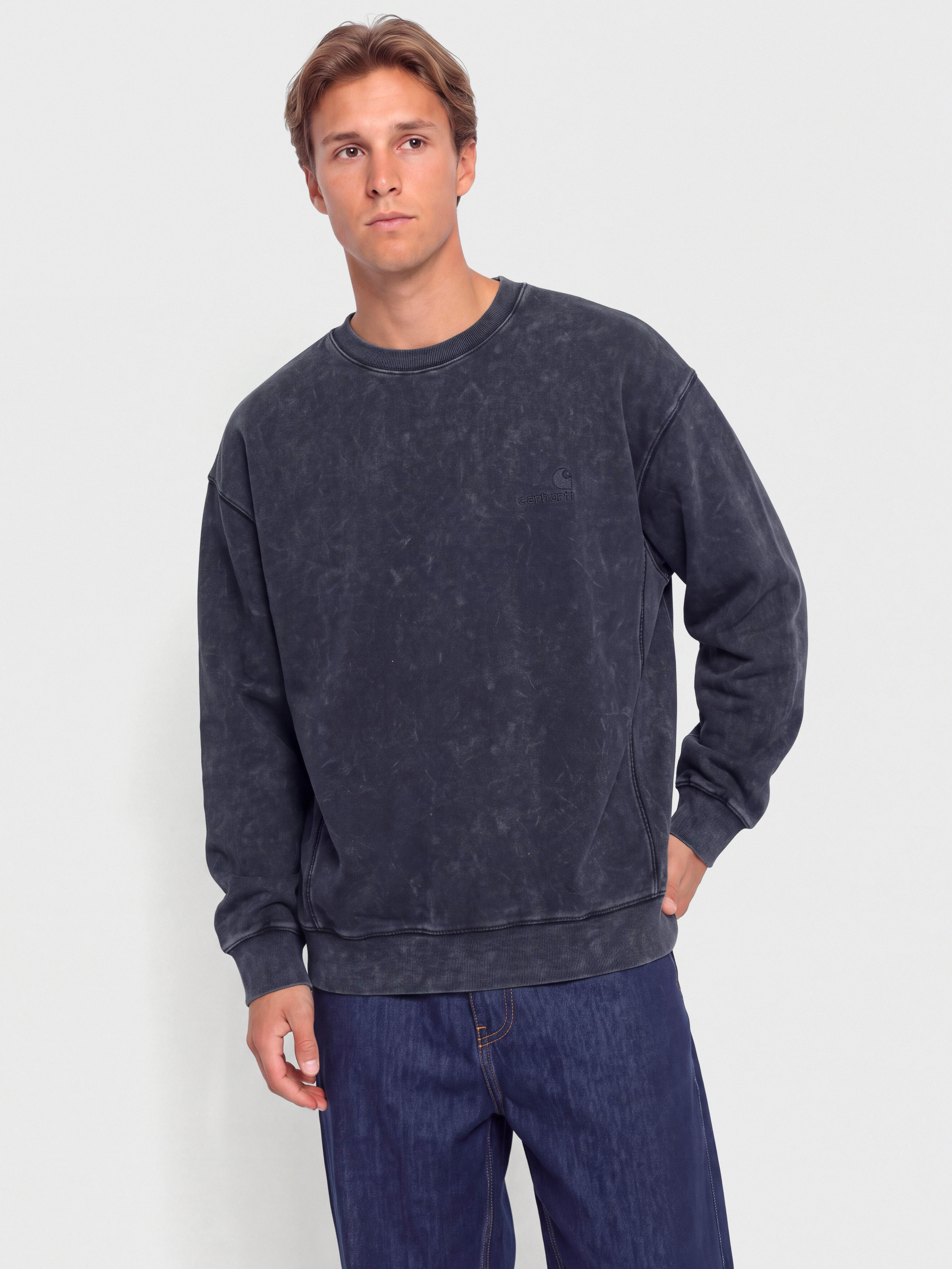 Hanorac Carhartt WIP Lambert (dark navy/moon wash)