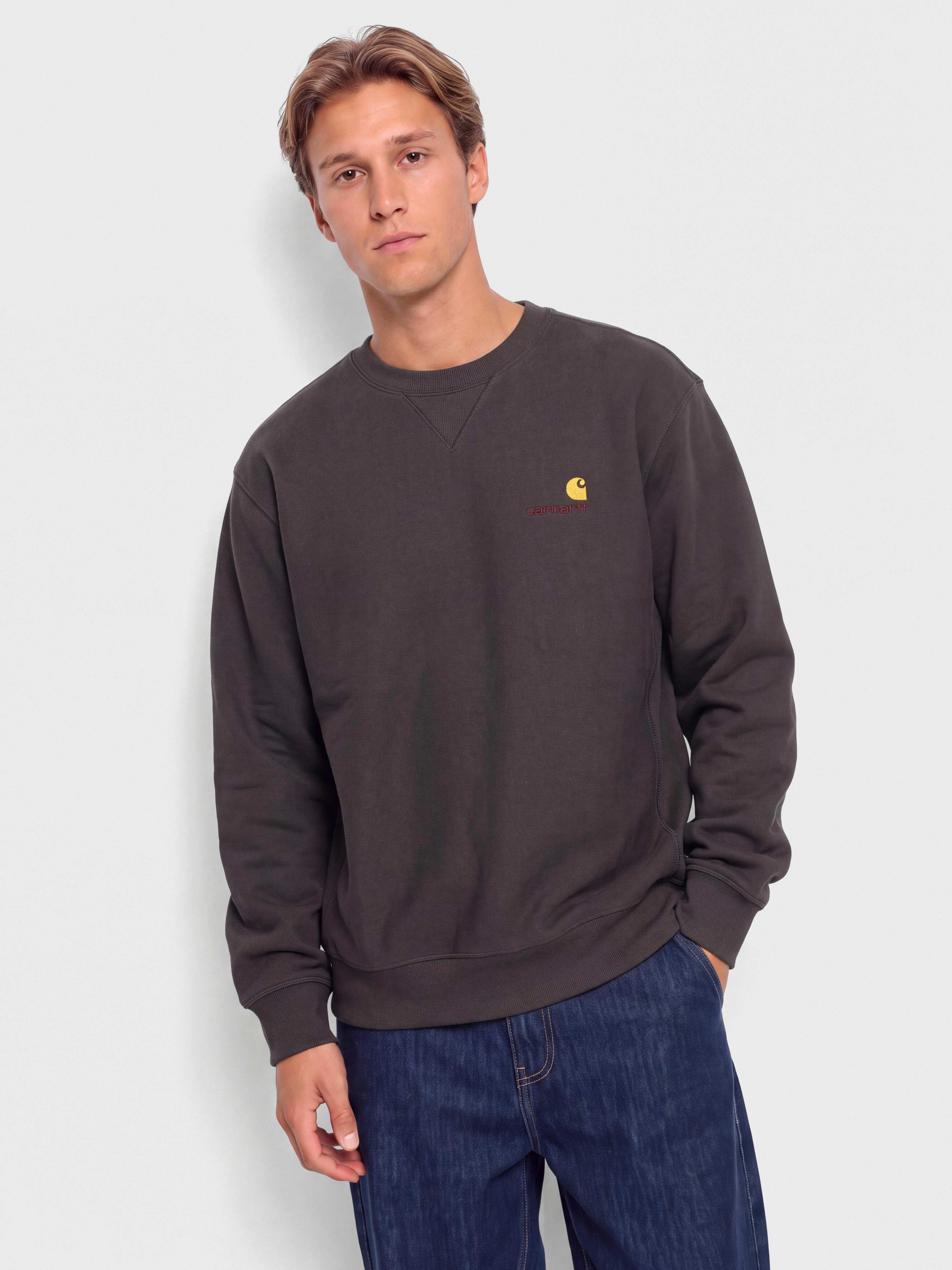 Hanorac Carhartt WIP American Script (graphite)