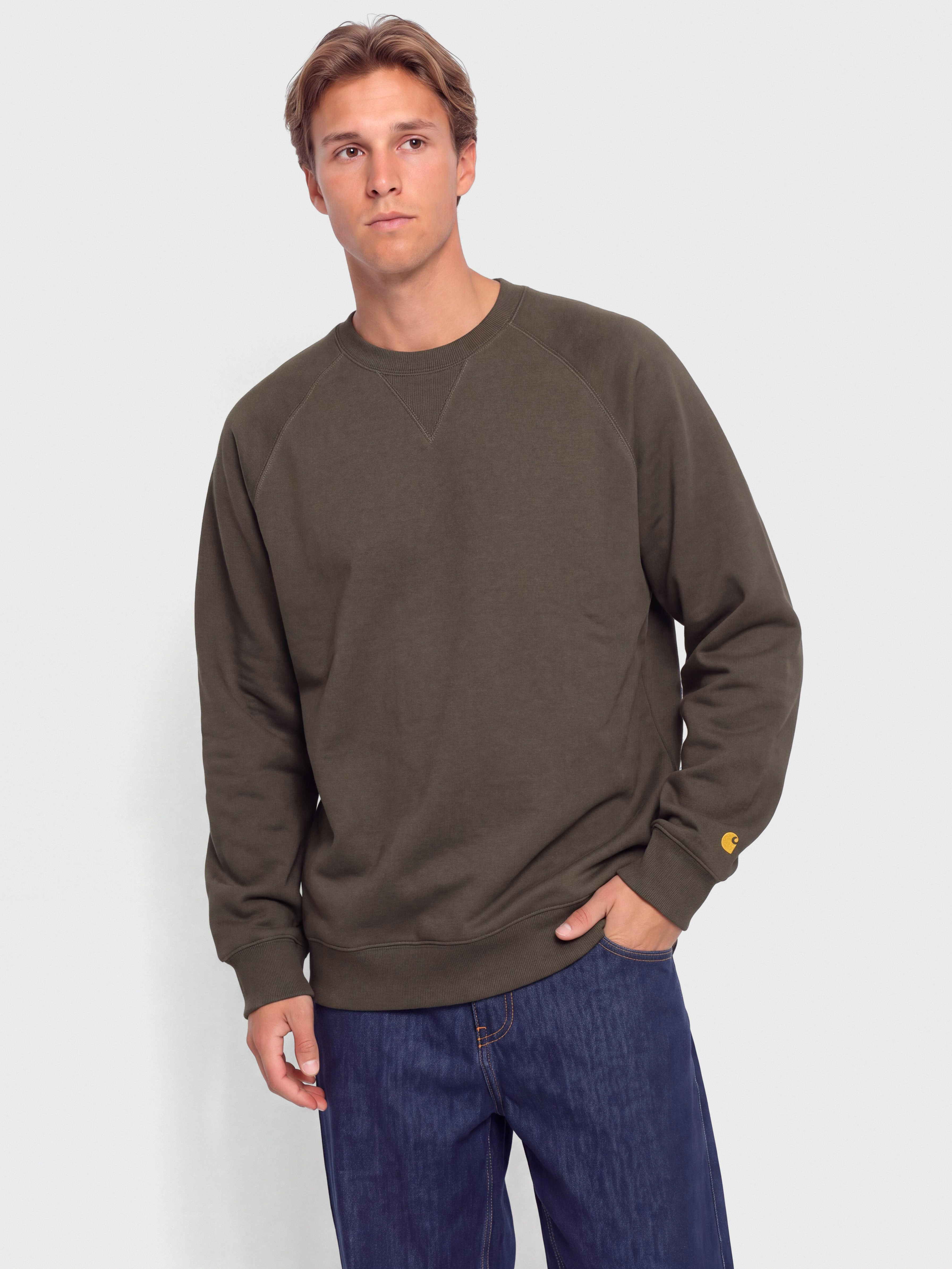 Hanorac Carhartt WIP Chase (shungite/gold)