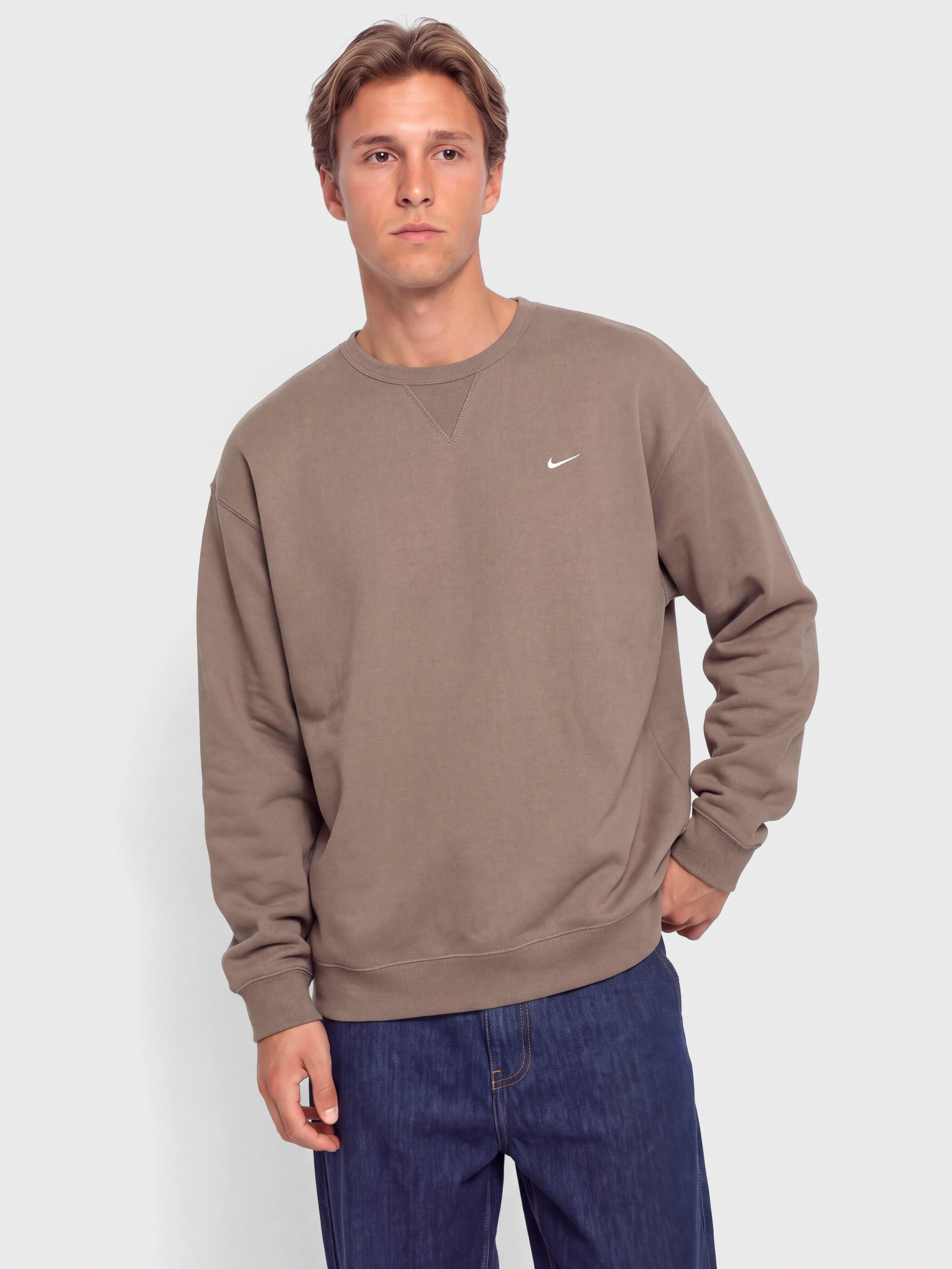 Hanorac Nike SB Solo Swoosh (mink brown/white)