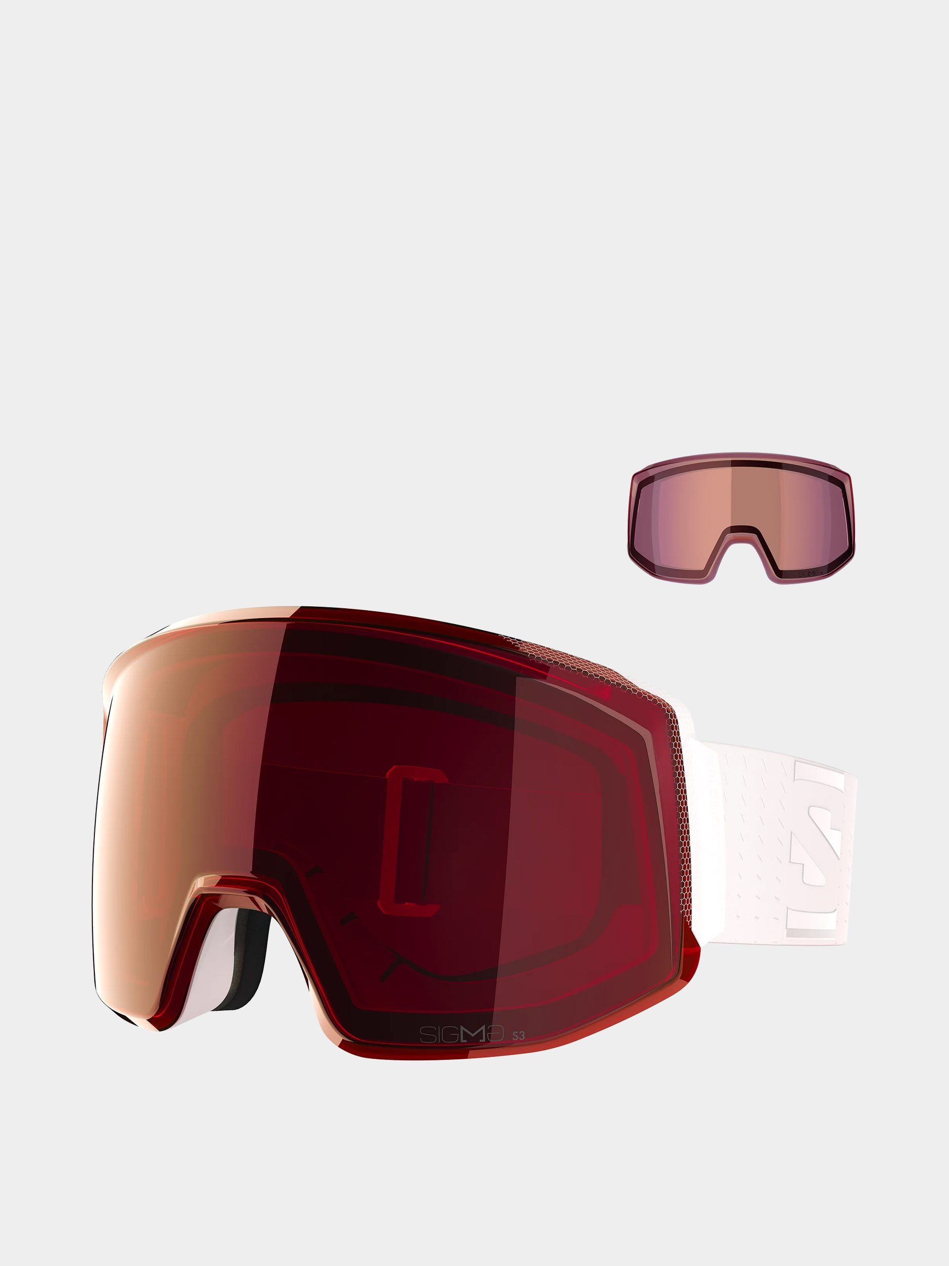 Ochelari pentru snowboard Salomon Skarn Prime Sigma + Lens (white)