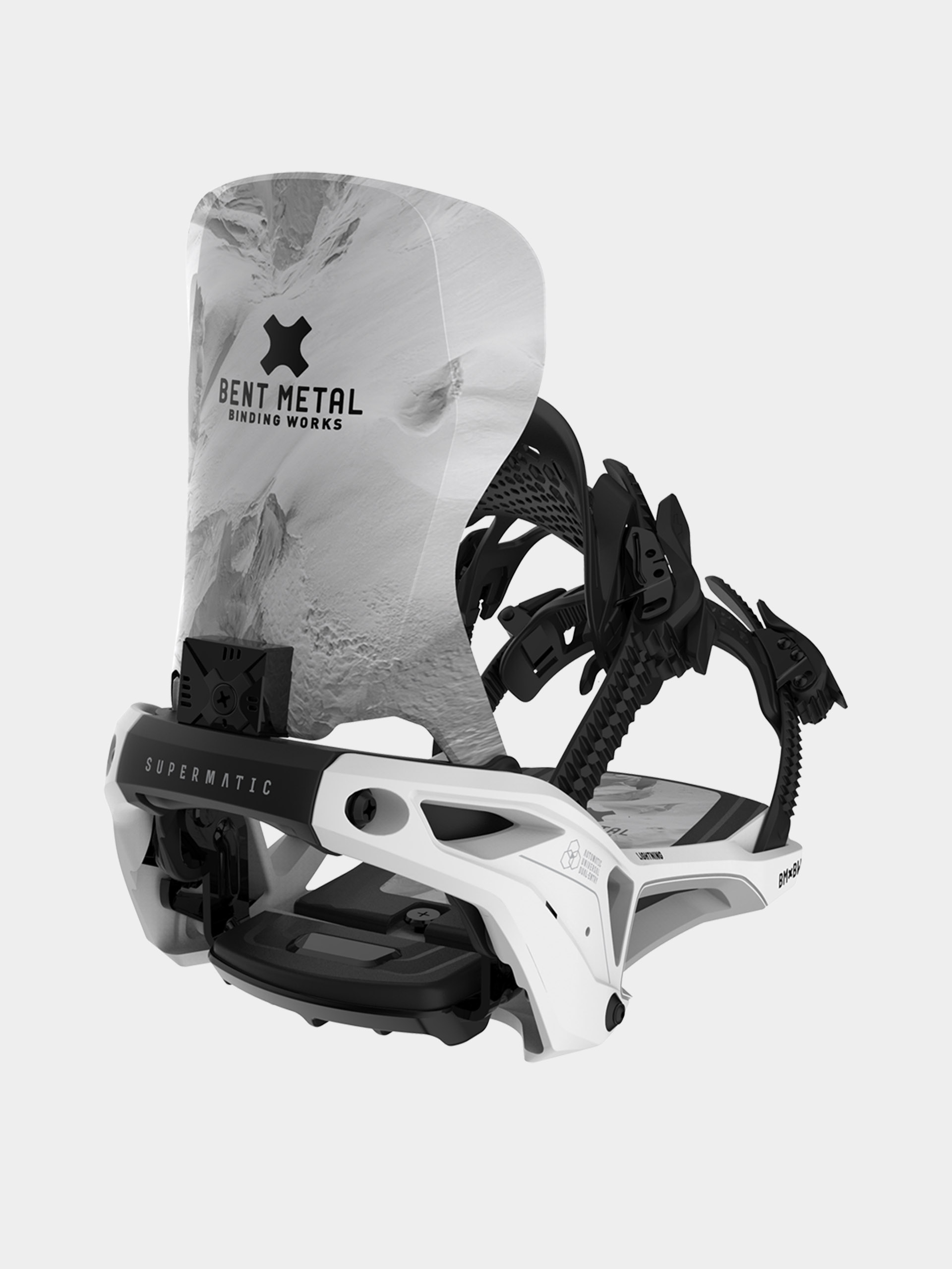 Legături pentru snowboard Bent Metal Lightning Supermatic (white)