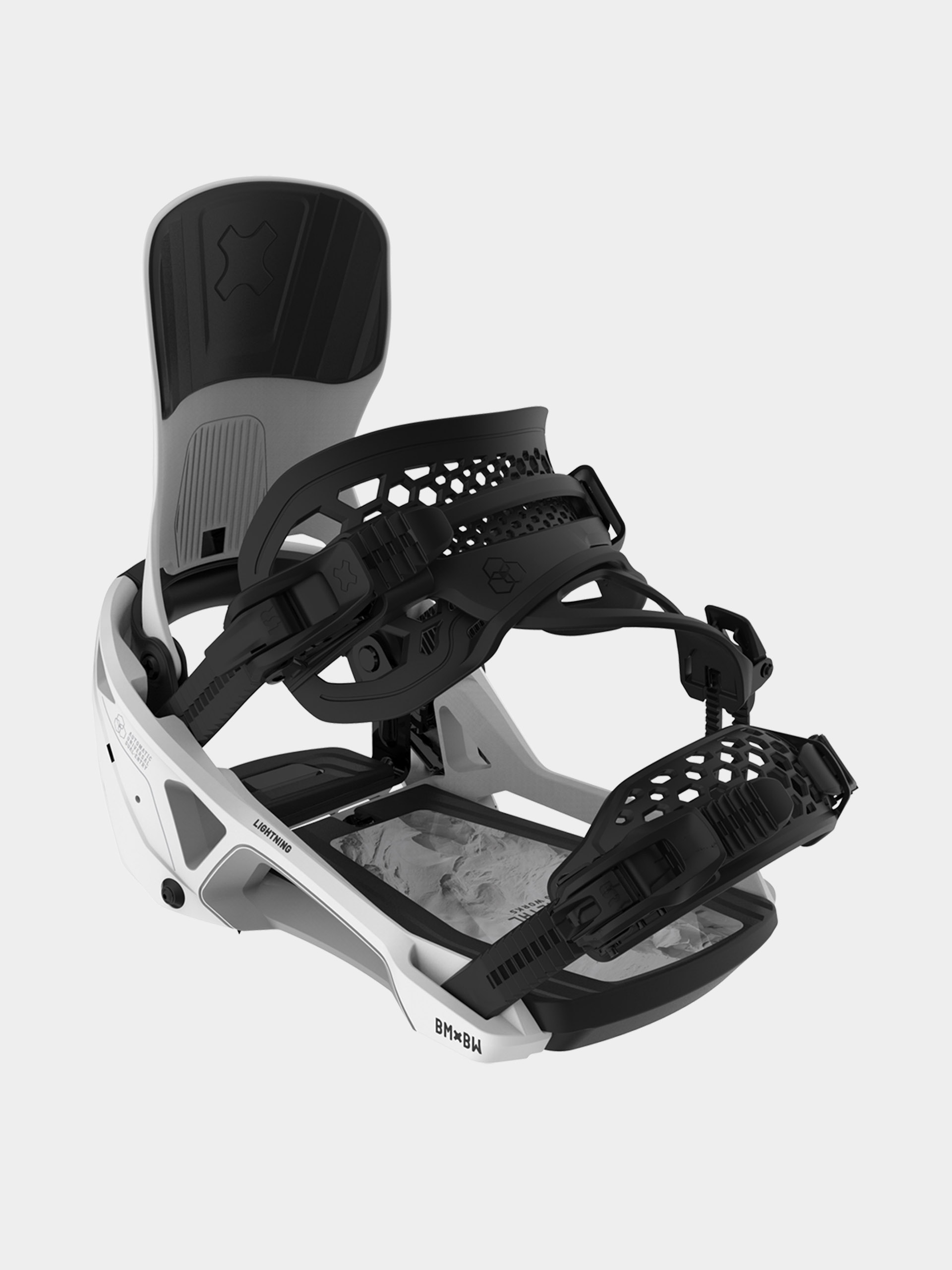 Pentru bărbați Legături pentru snowboard Bent Metal Lightning Supermatic (white)