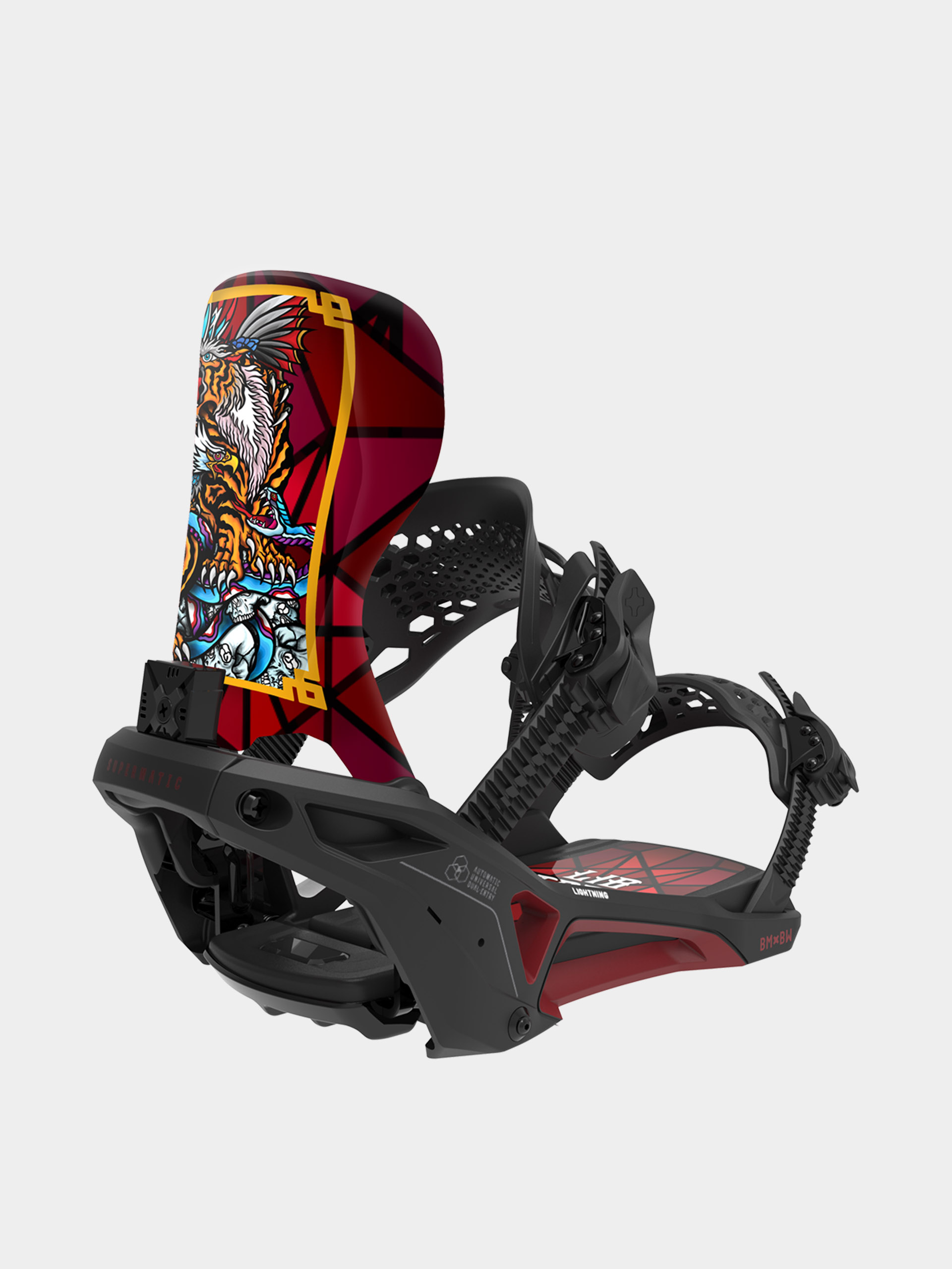 Legături pentru snowboard Bent Metal Lightning Supermatic (black/red)