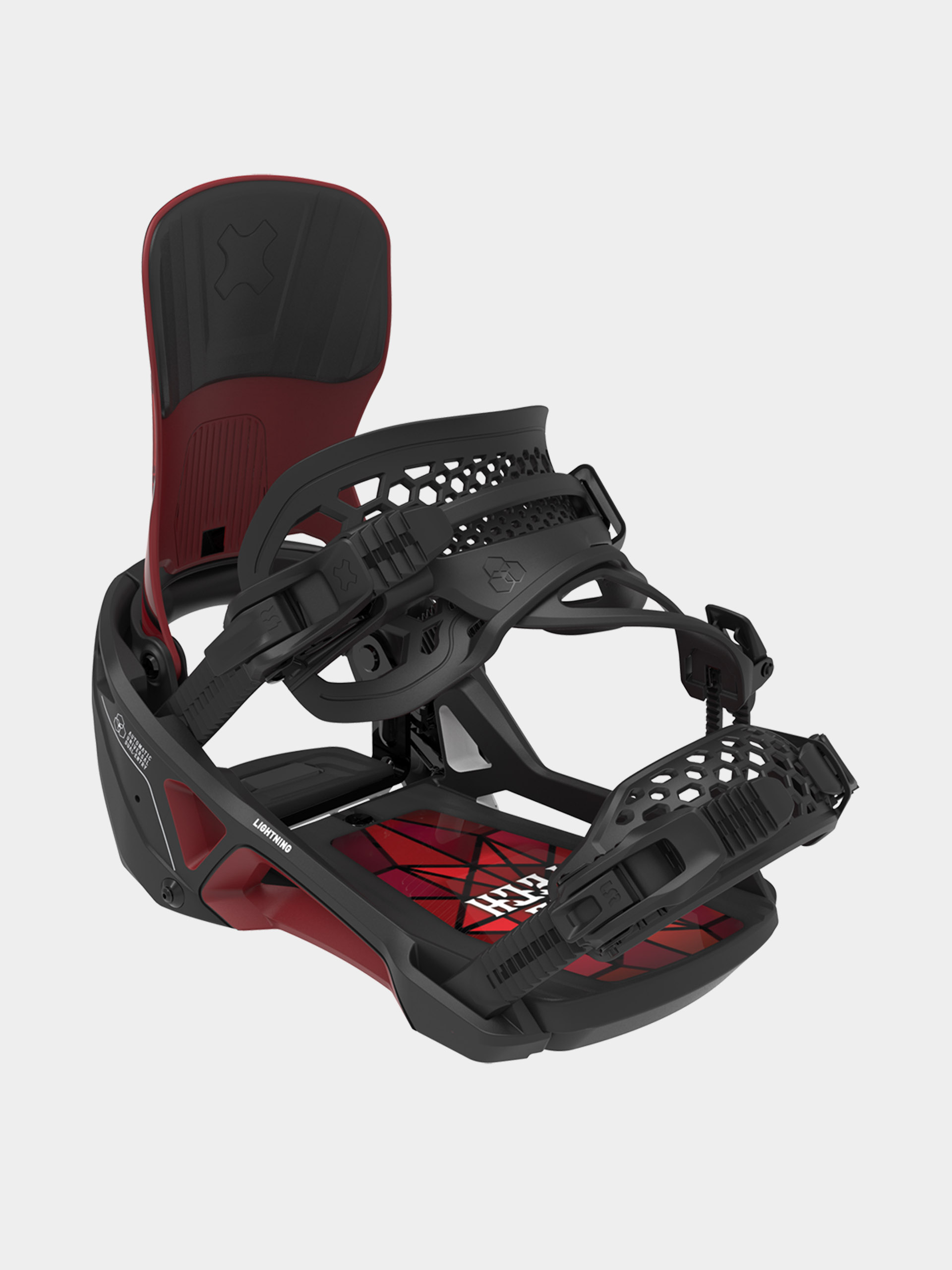 Pentru bărbați Legături pentru snowboard Bent Metal Lightning Supermatic (black/red)