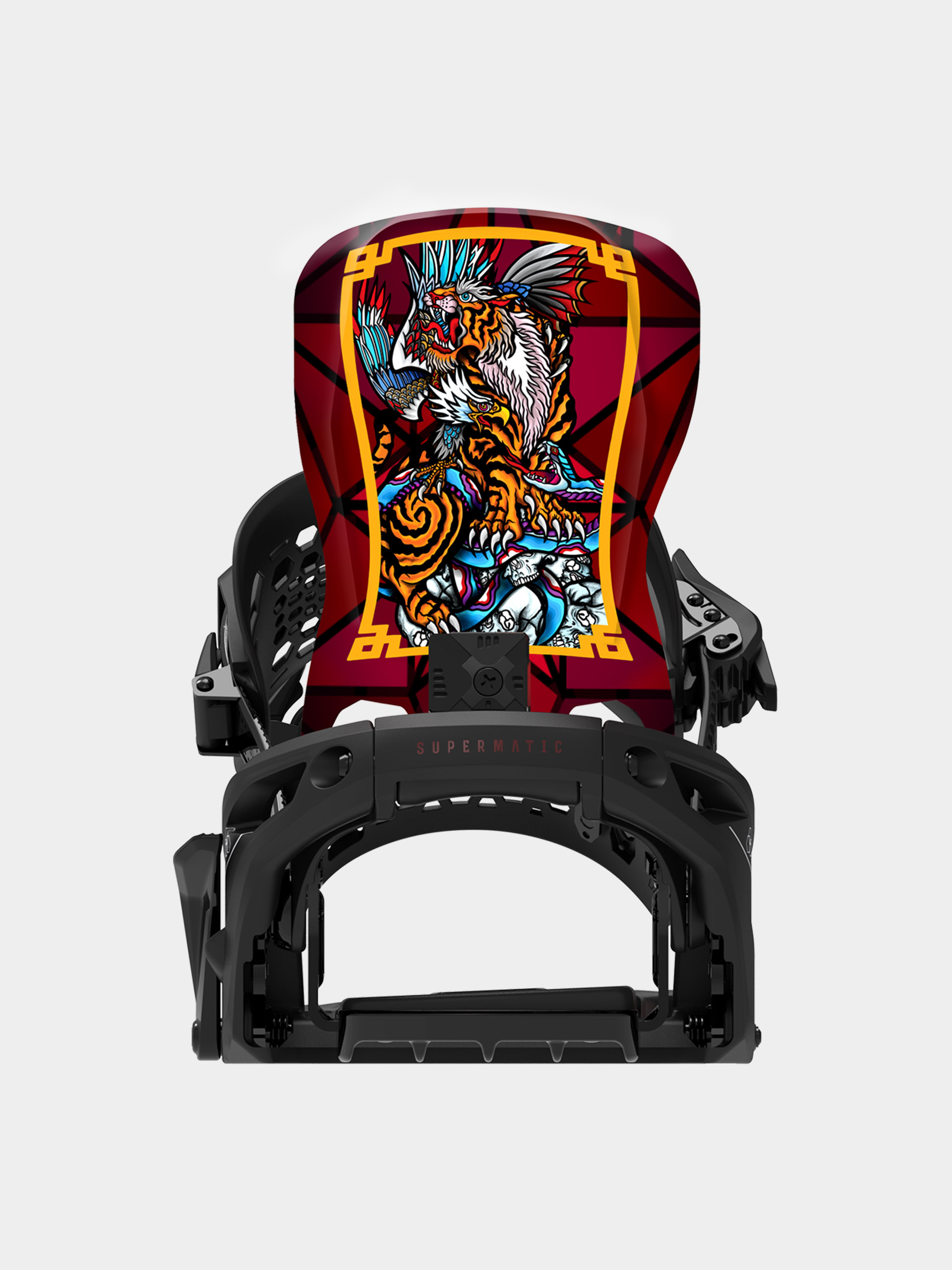 Pentru bărbați Legături pentru snowboard Bent Metal Lightning Supermatic (black/red)