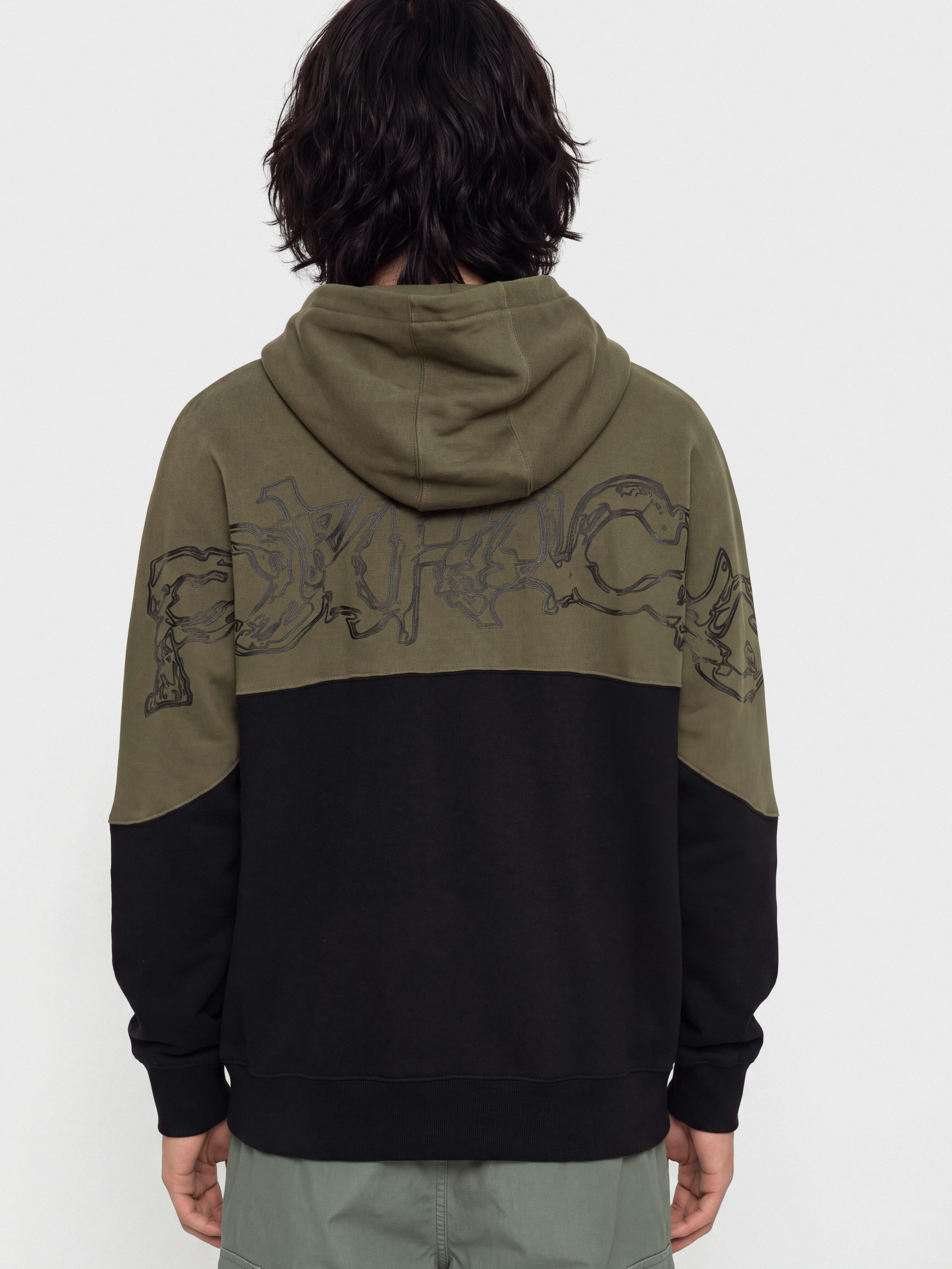 Hanorac cu glugă Fox Abyss HD (olive green)