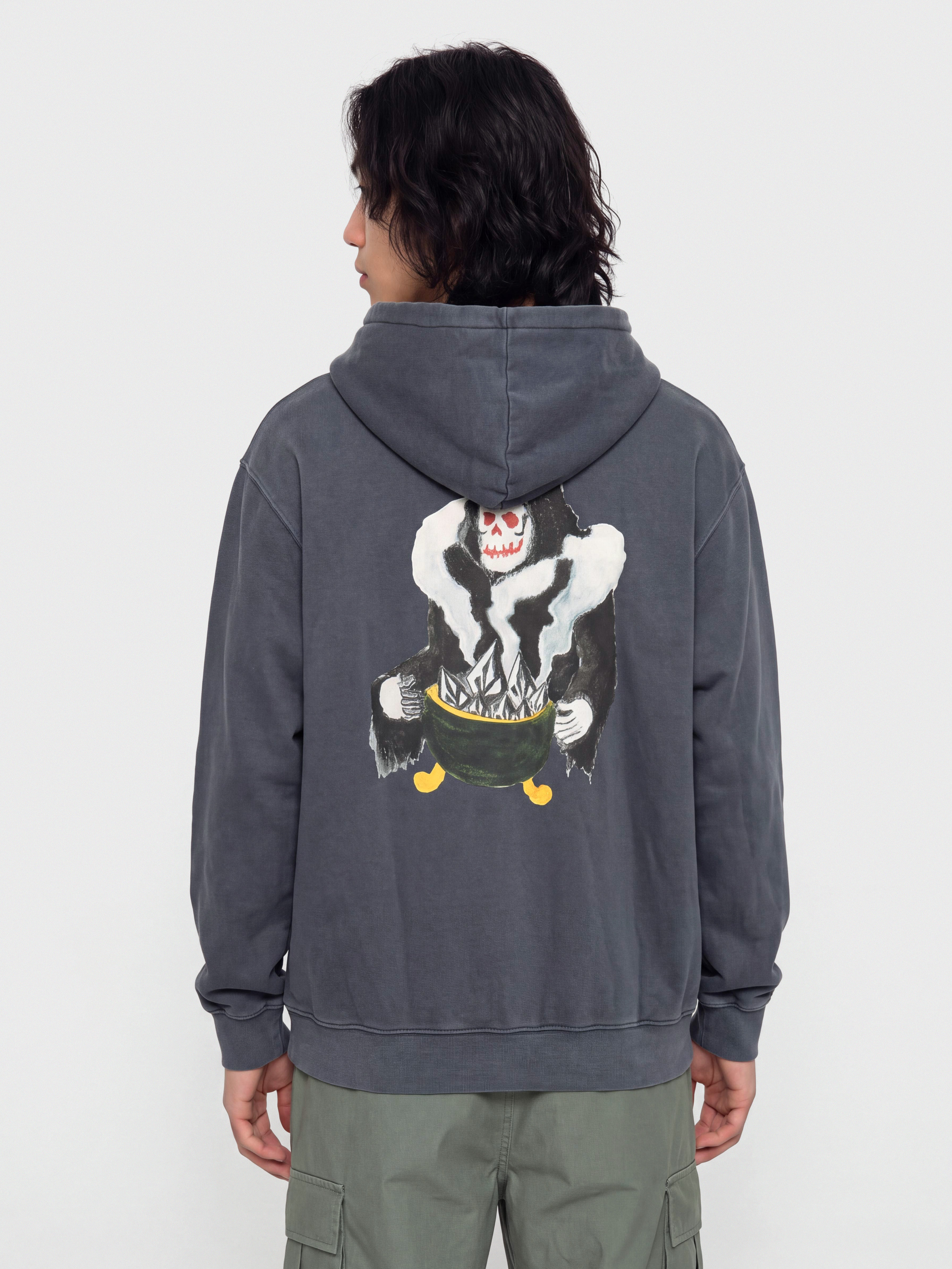 Hanorac cu glugă Volcom Boiler HD (storm blue)