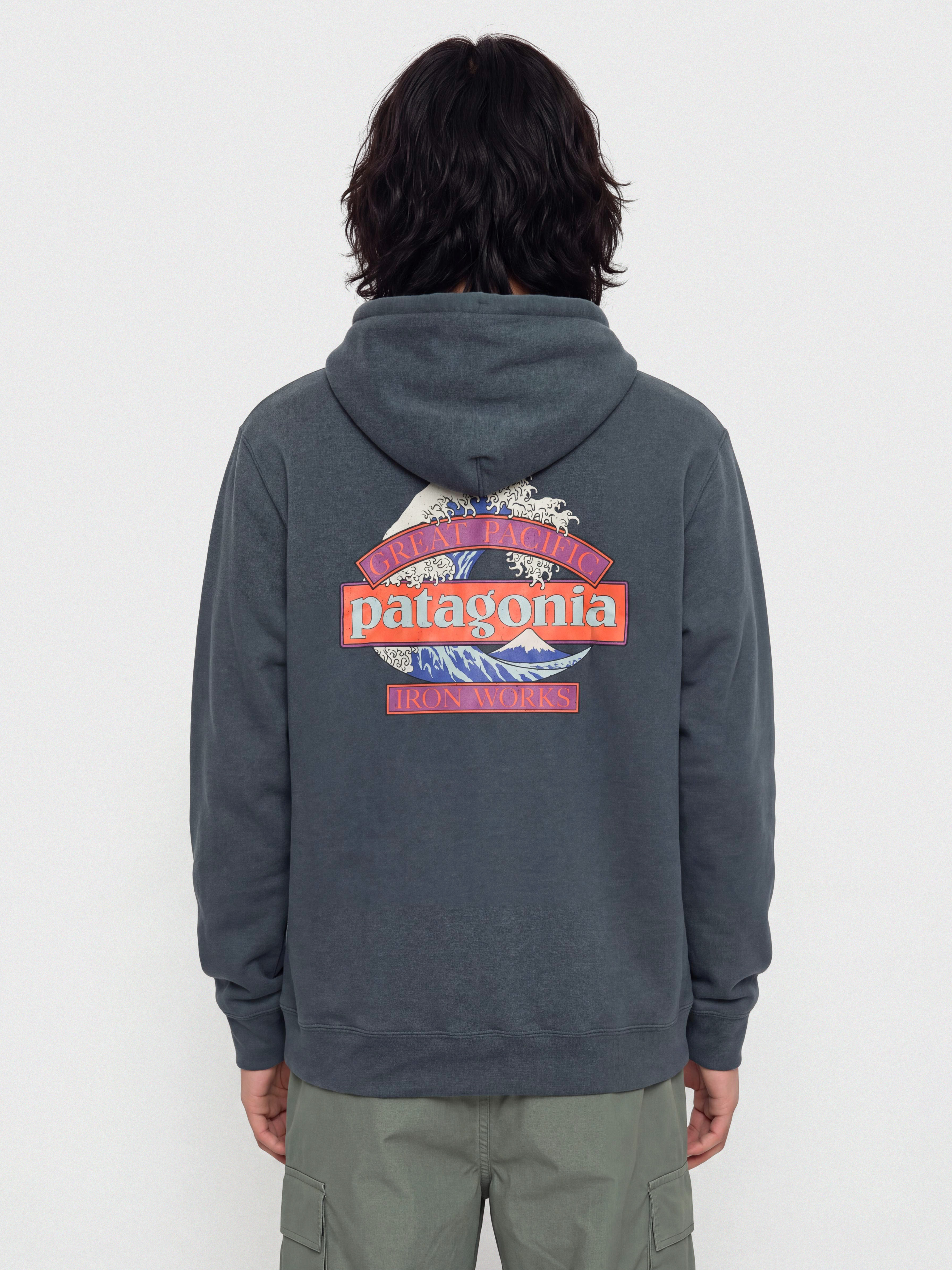 Hanorac cu glugu0103 Patagonia Great Waves Uprisal HD (summit blue)