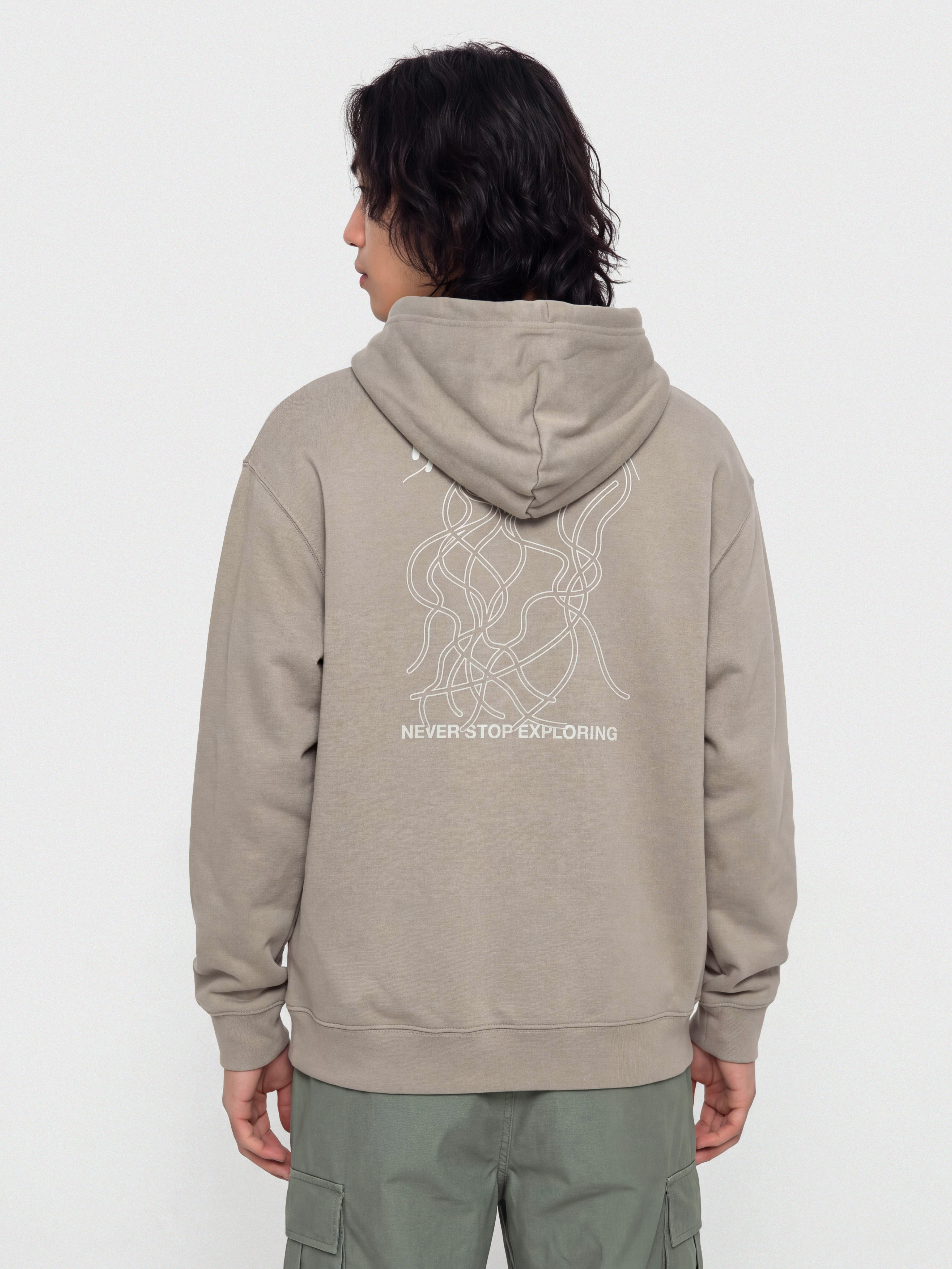 Hanorac cu glugu0103 The North Face Nse Slopes Relaxed HD (stone slab)