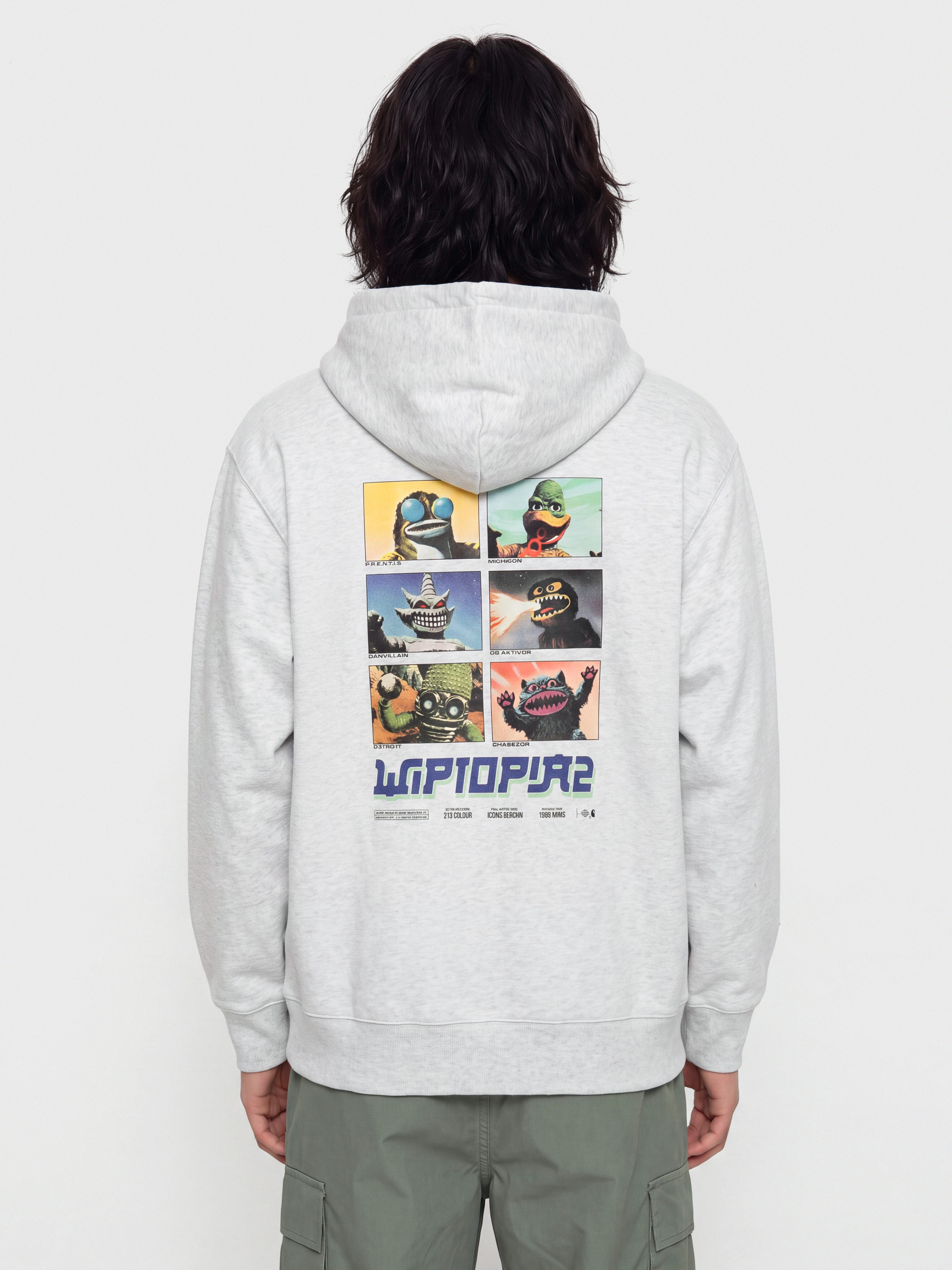 Hanorac cu glugă Carhartt WIP Wiptopia II HD (ash heather)
