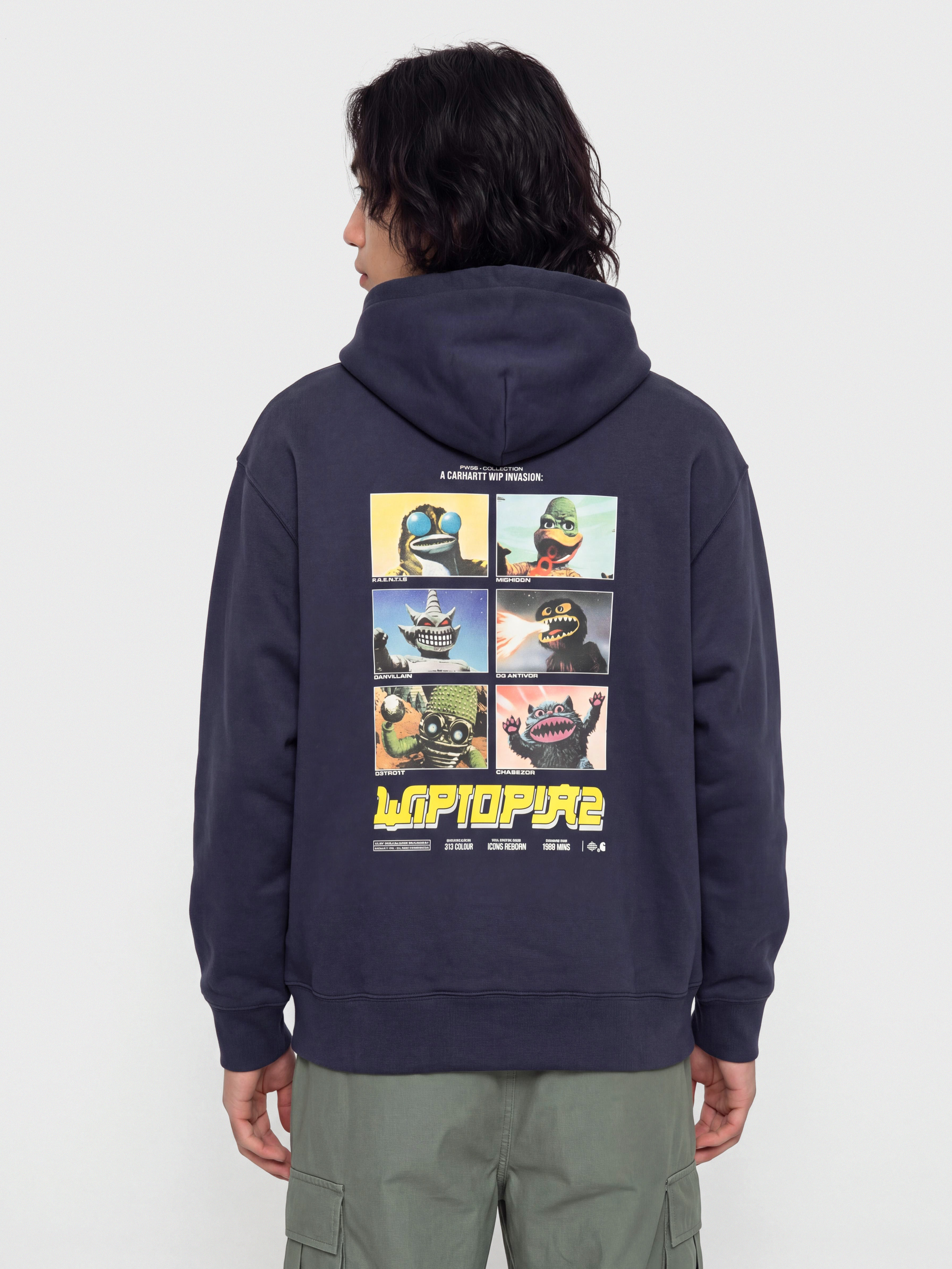 Hanorac cu glugu0103 Carhartt WIP Wiptopia II HD (blue)