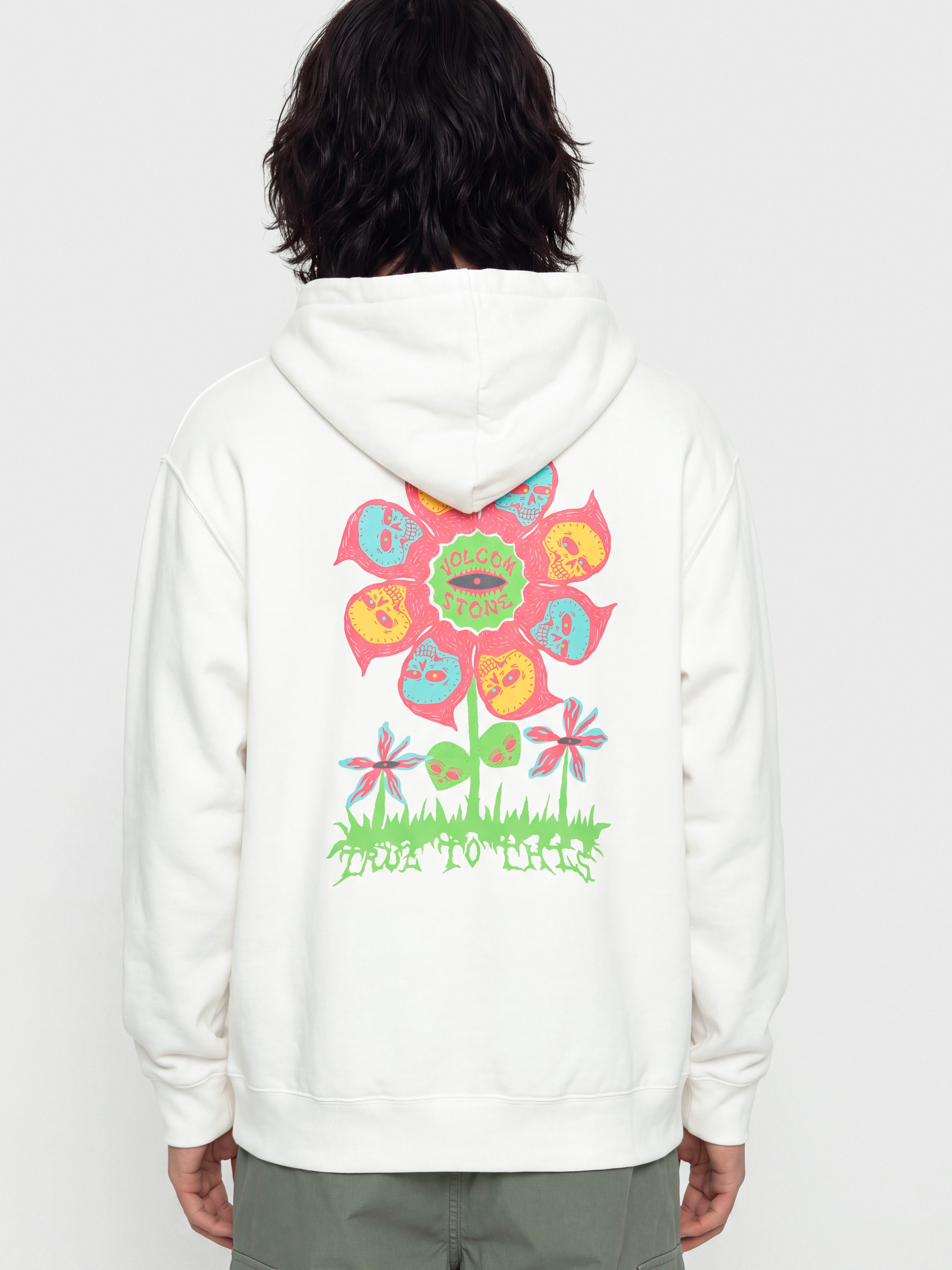 Hanorac cu glugă Volcom Earth Tripper HD (off white)