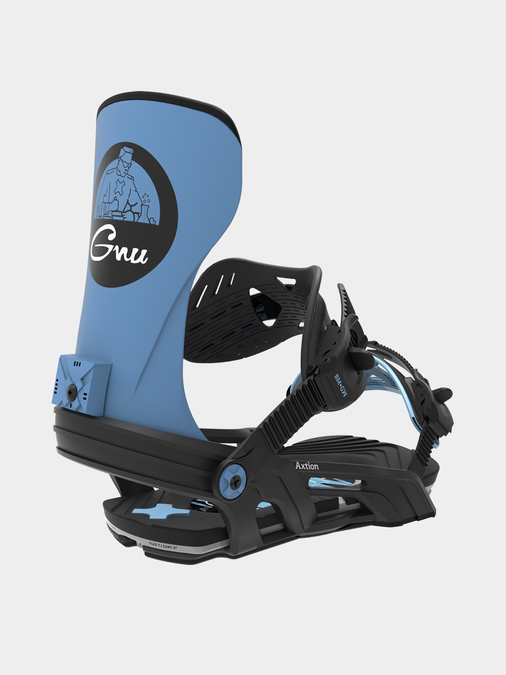 Pentru bărbați Legături pentru snowboard Bent Metal Axtion (black/blue)