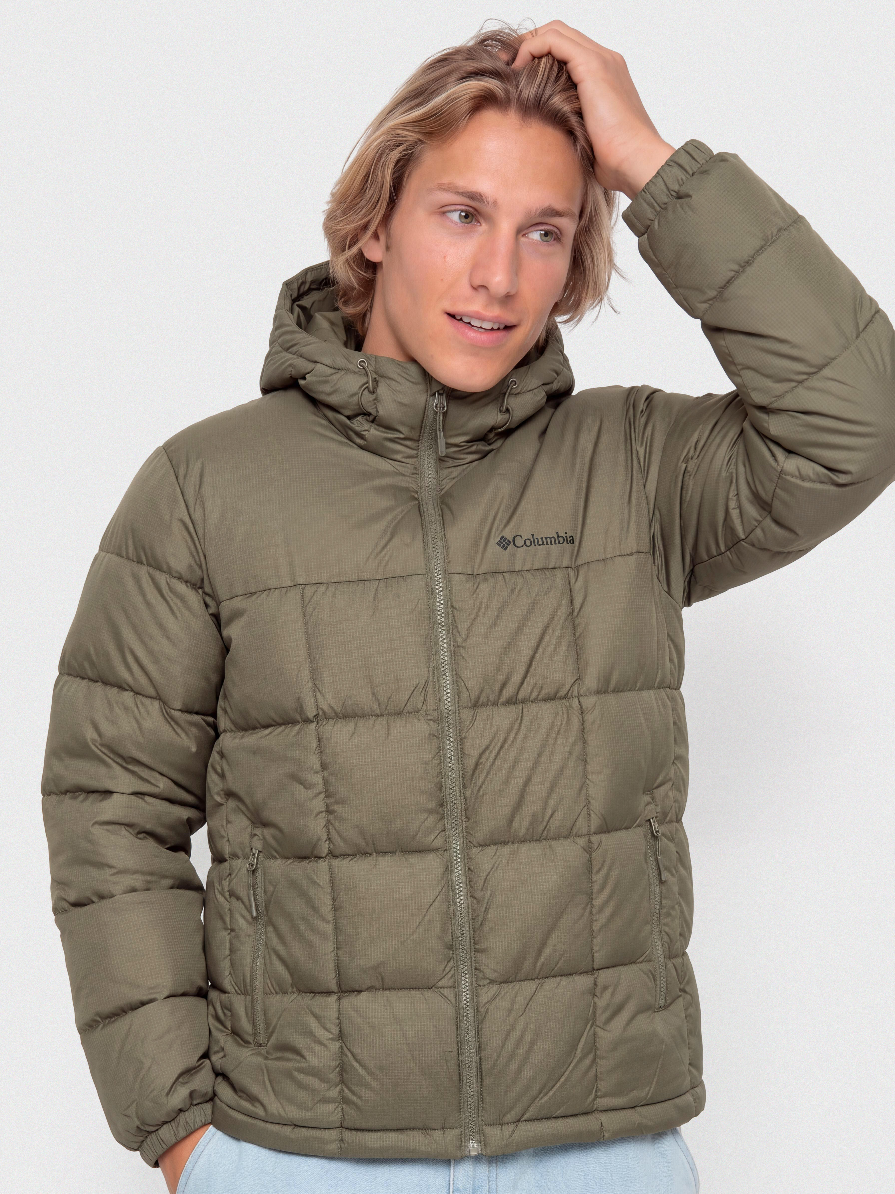 Geacă Columbia Puffect IV Hooded (stone green)
