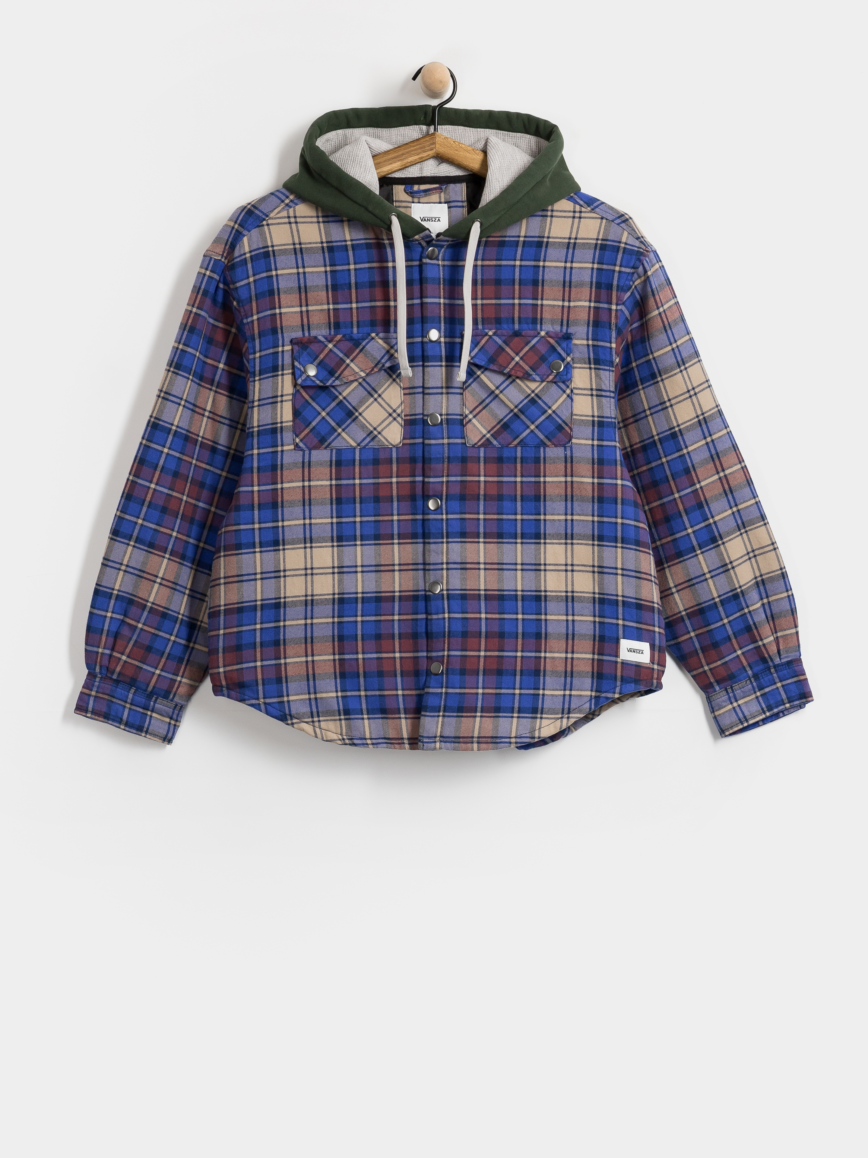 Geacă Vans Vansza Flannel Hoodie Wmn (deep indigo)