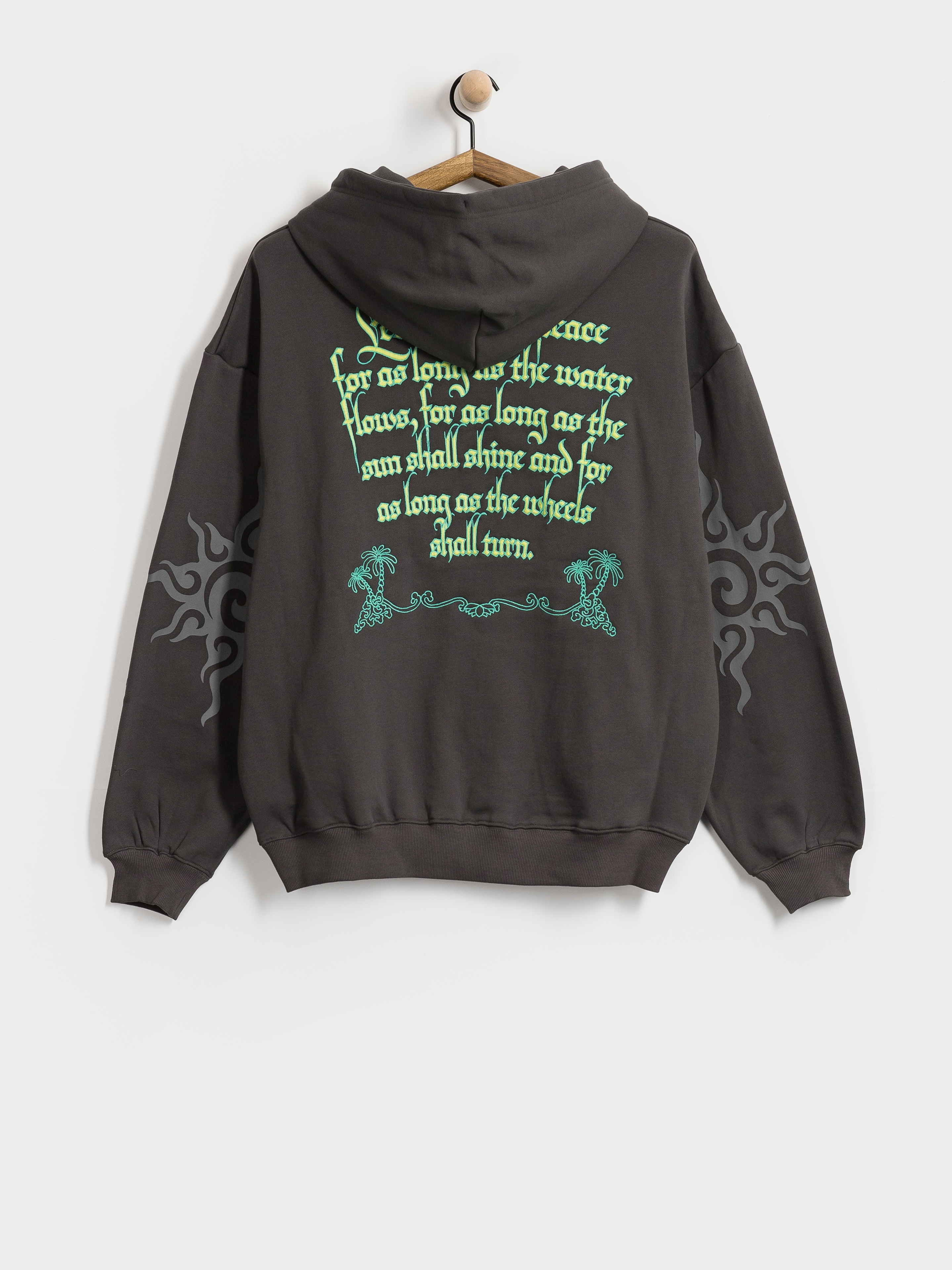 Hanorac cu glugă Deus Ex Machina Invocation HD (anthracite grey)