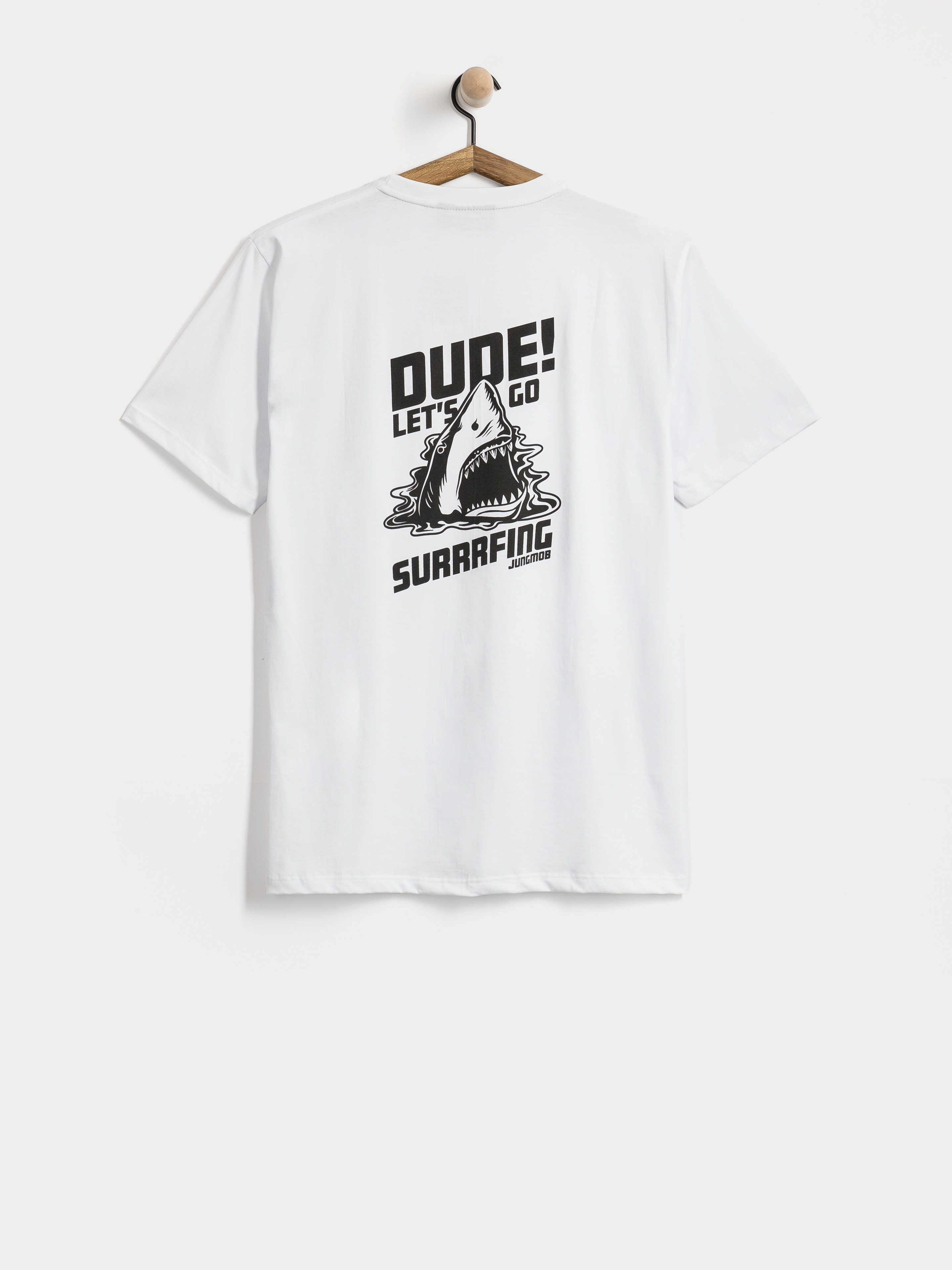Tricou Jungmob Shark (white)