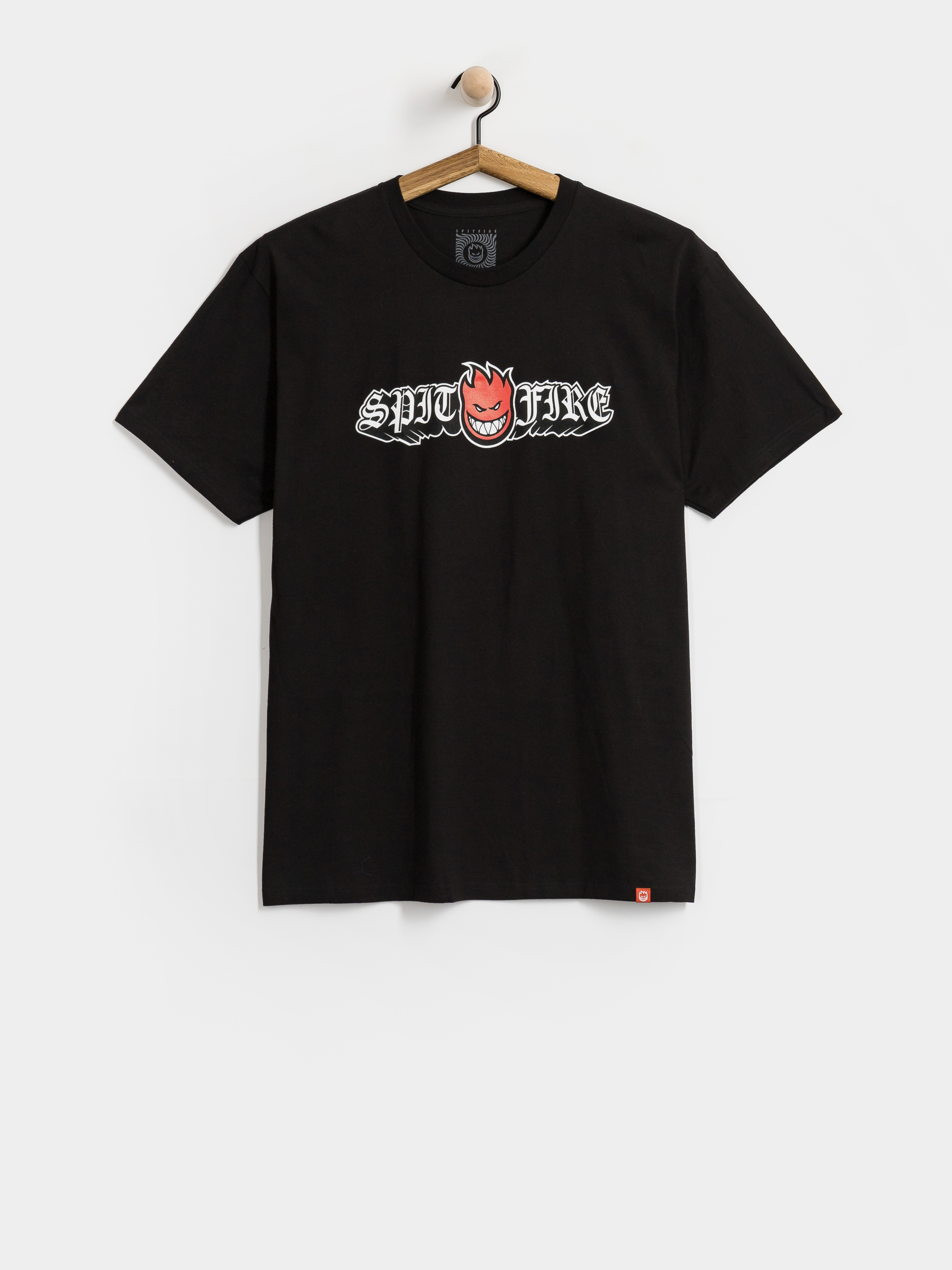 Tricou Spitfire Old E Drop Bighead (black w/red black&white print)