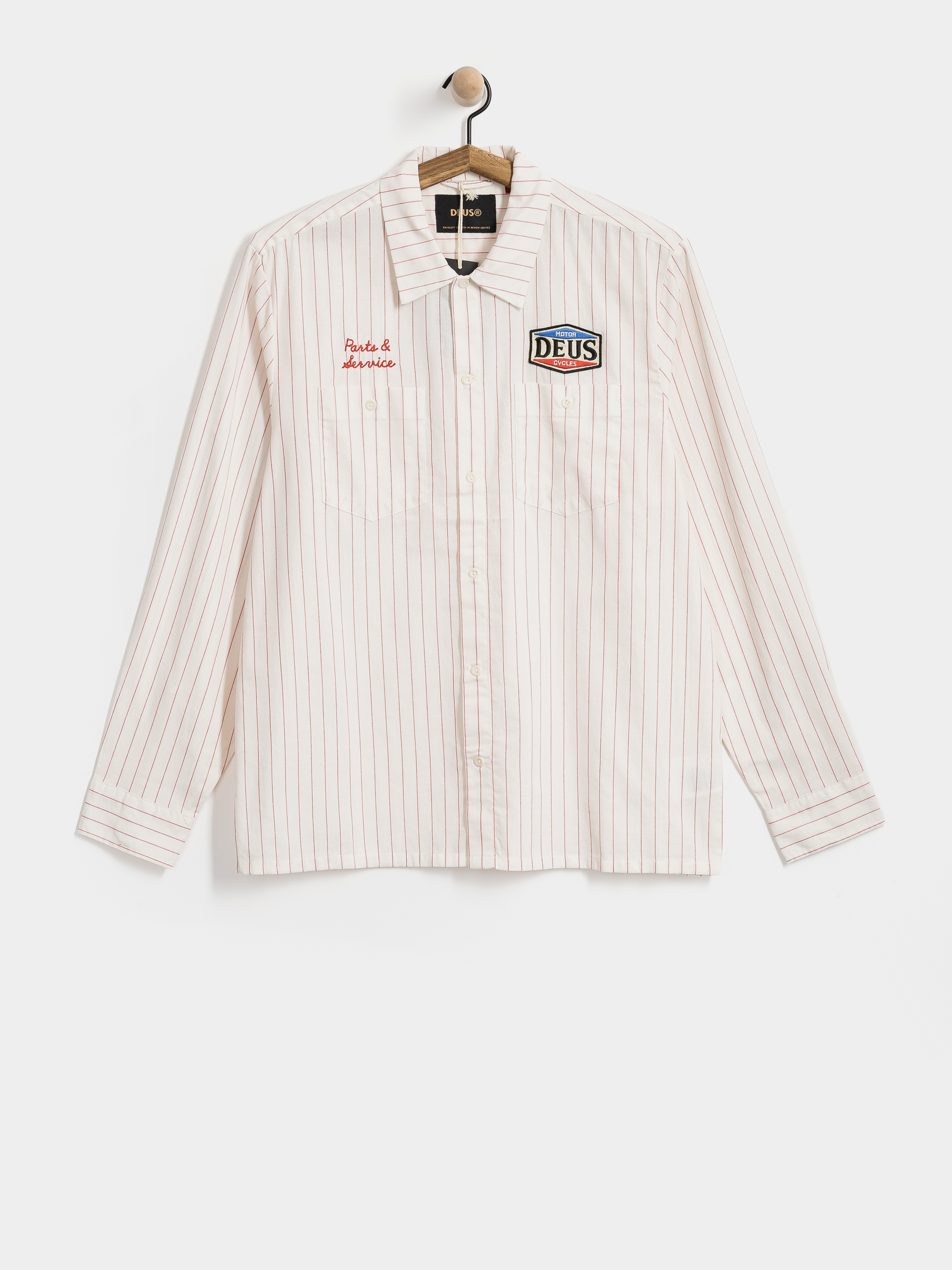 Cu0103mau0219u0103 Deus Ex Machina Forecourt Stripe (vintage white)