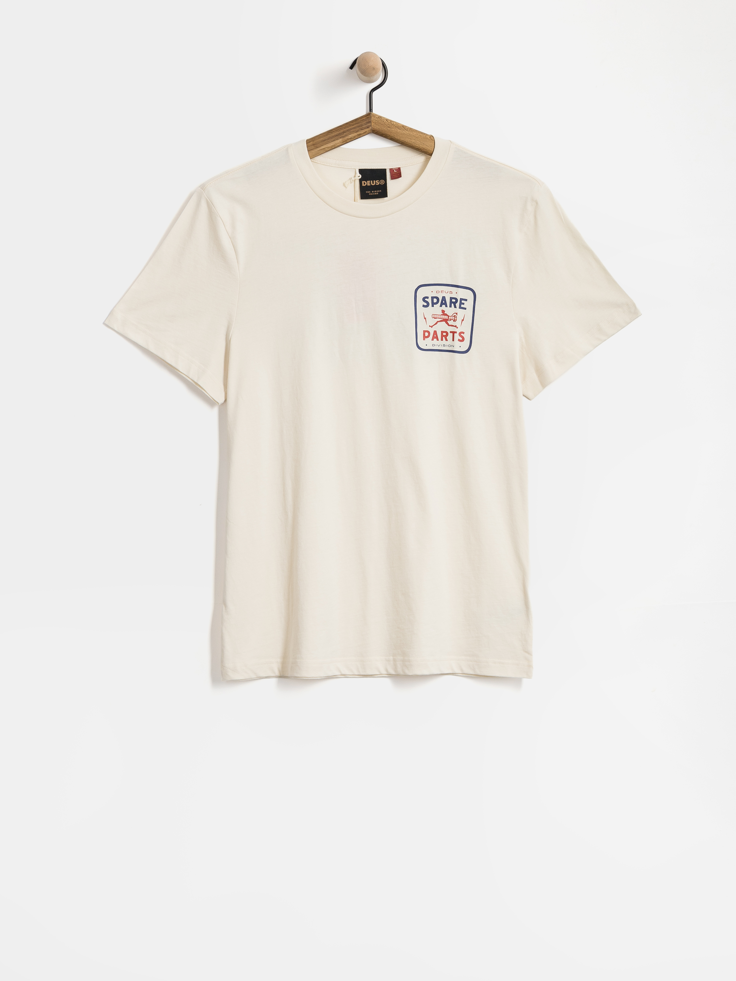 Tricou Deus Ex Machina Mudflap (vintage white)