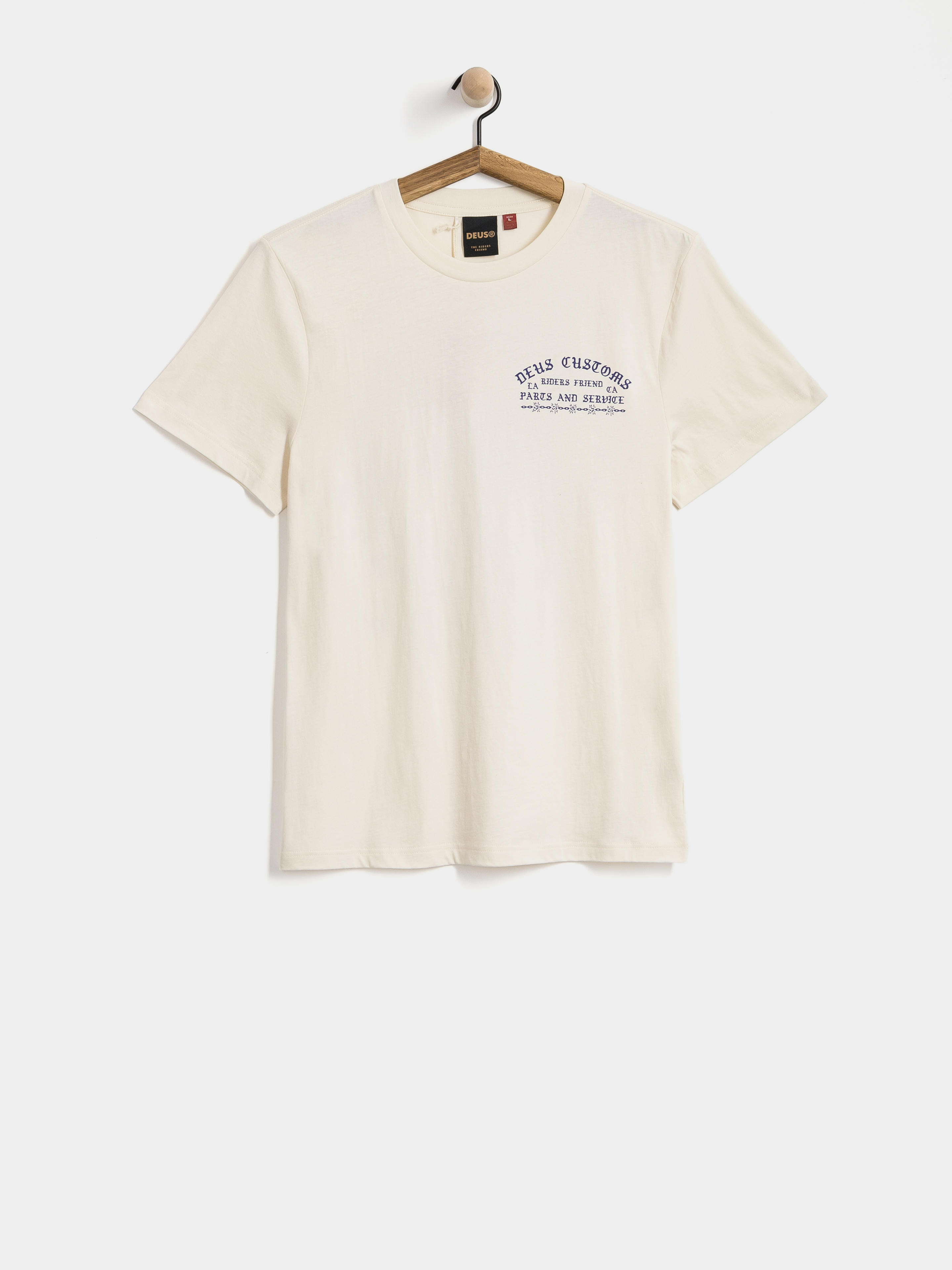 Tricou Deus Ex Machina Unchained (vintage white)