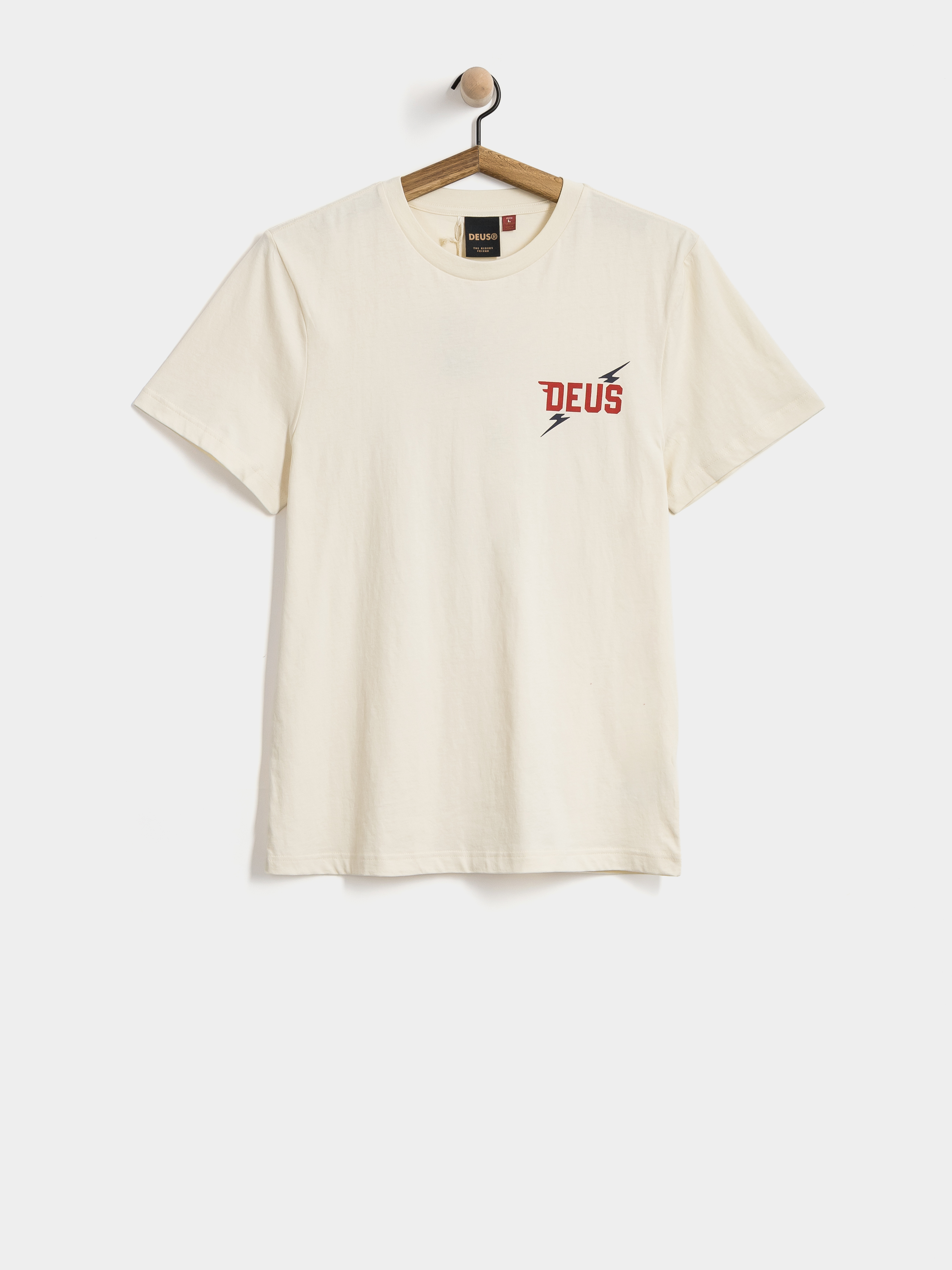 Tricou Deus Ex Machina Global Spark (vintage white)