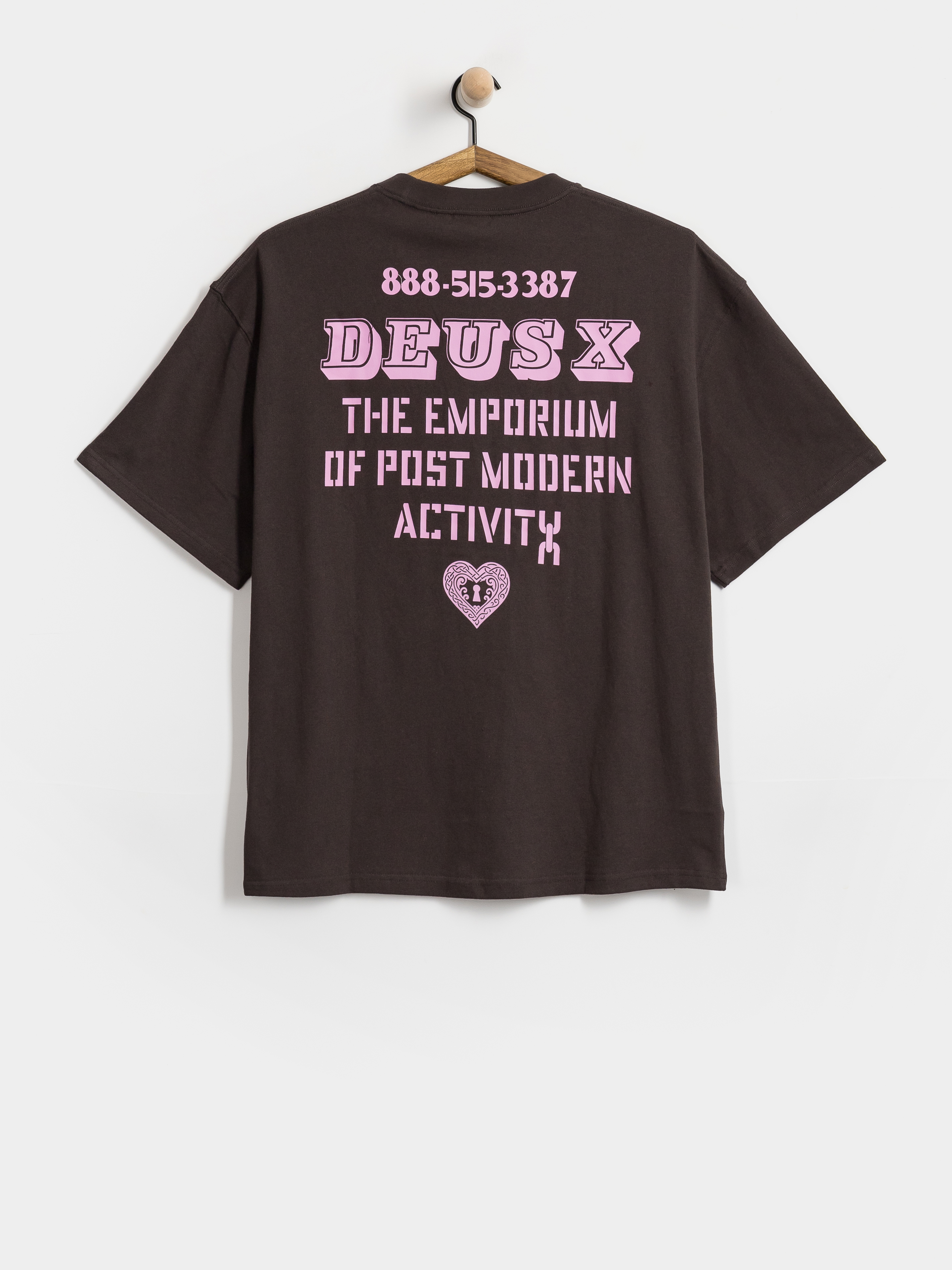 Tricou Deus Ex Machina Upstairs (anthracite grey)