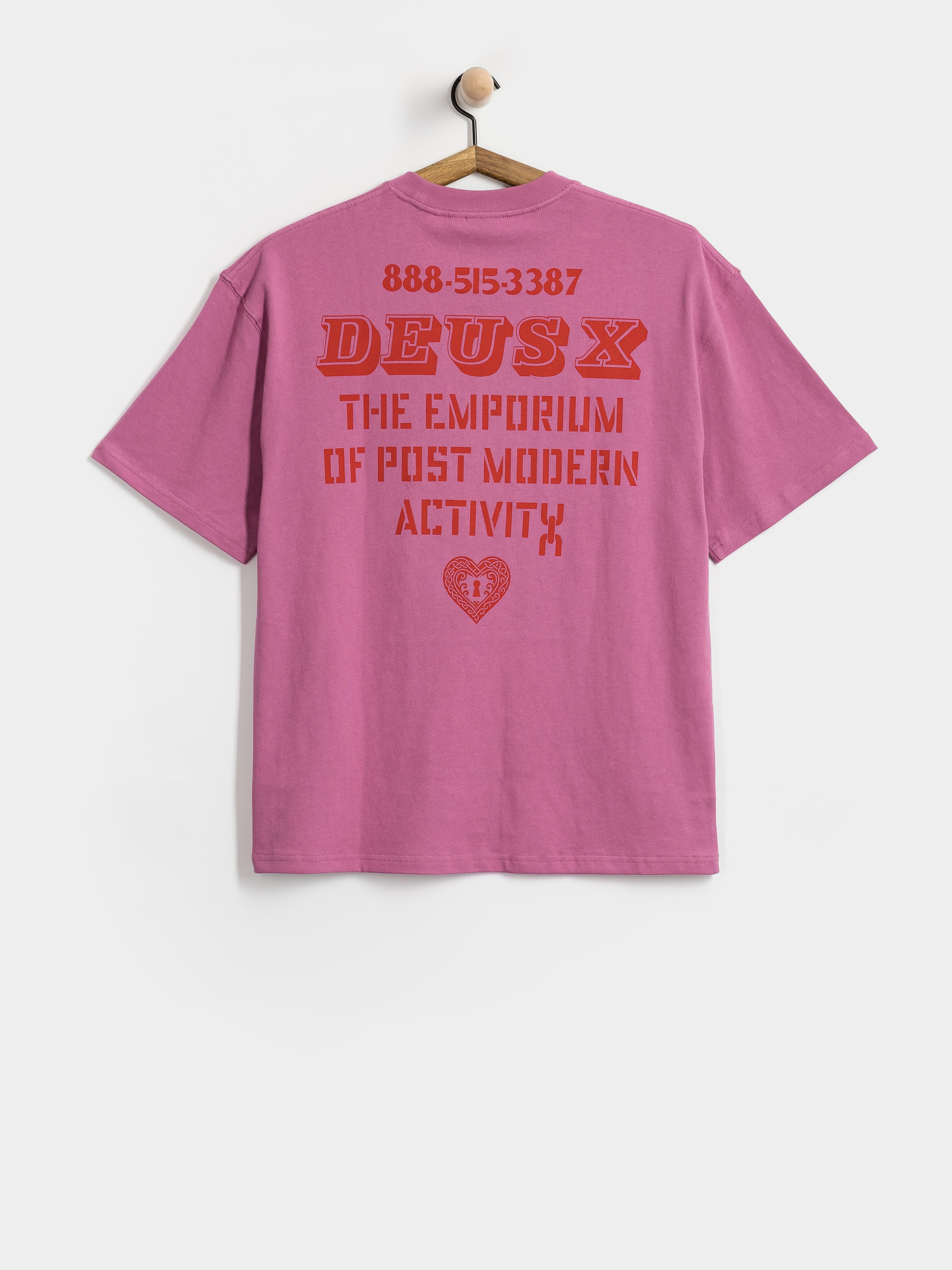 Tricou Deus Ex Machina Upstairs (red violet)