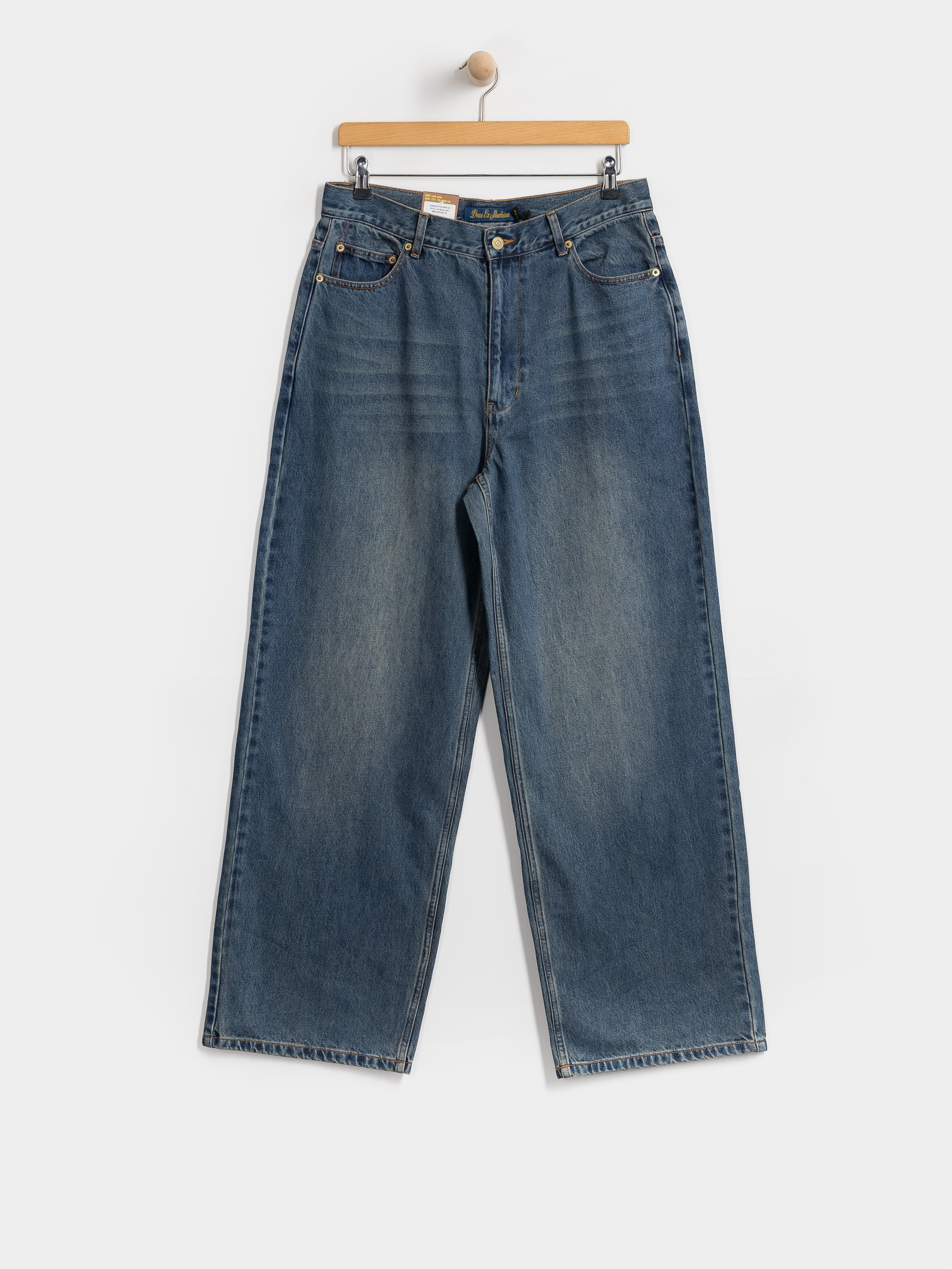 Pantaloni Deus Ex Machina Drift Line Wide (mid indigo)